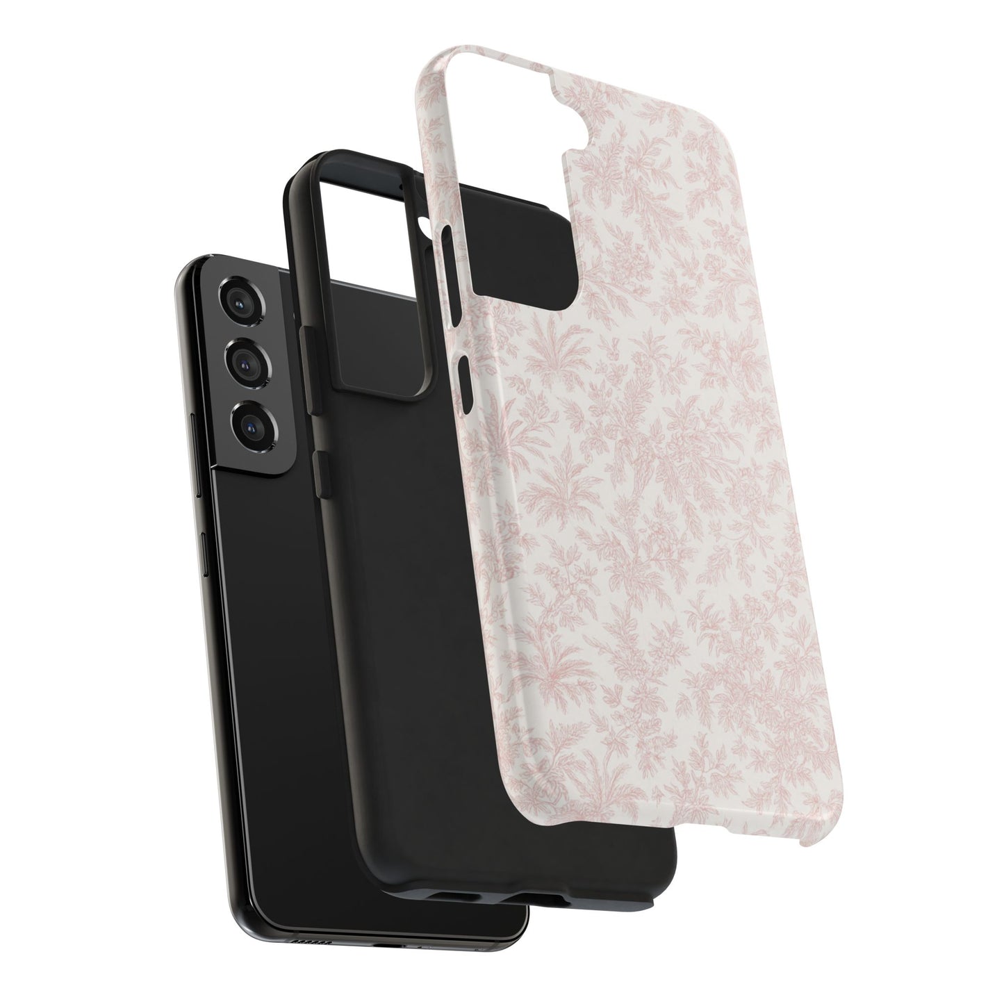 Blush Pink Floral - Protective Phone Case