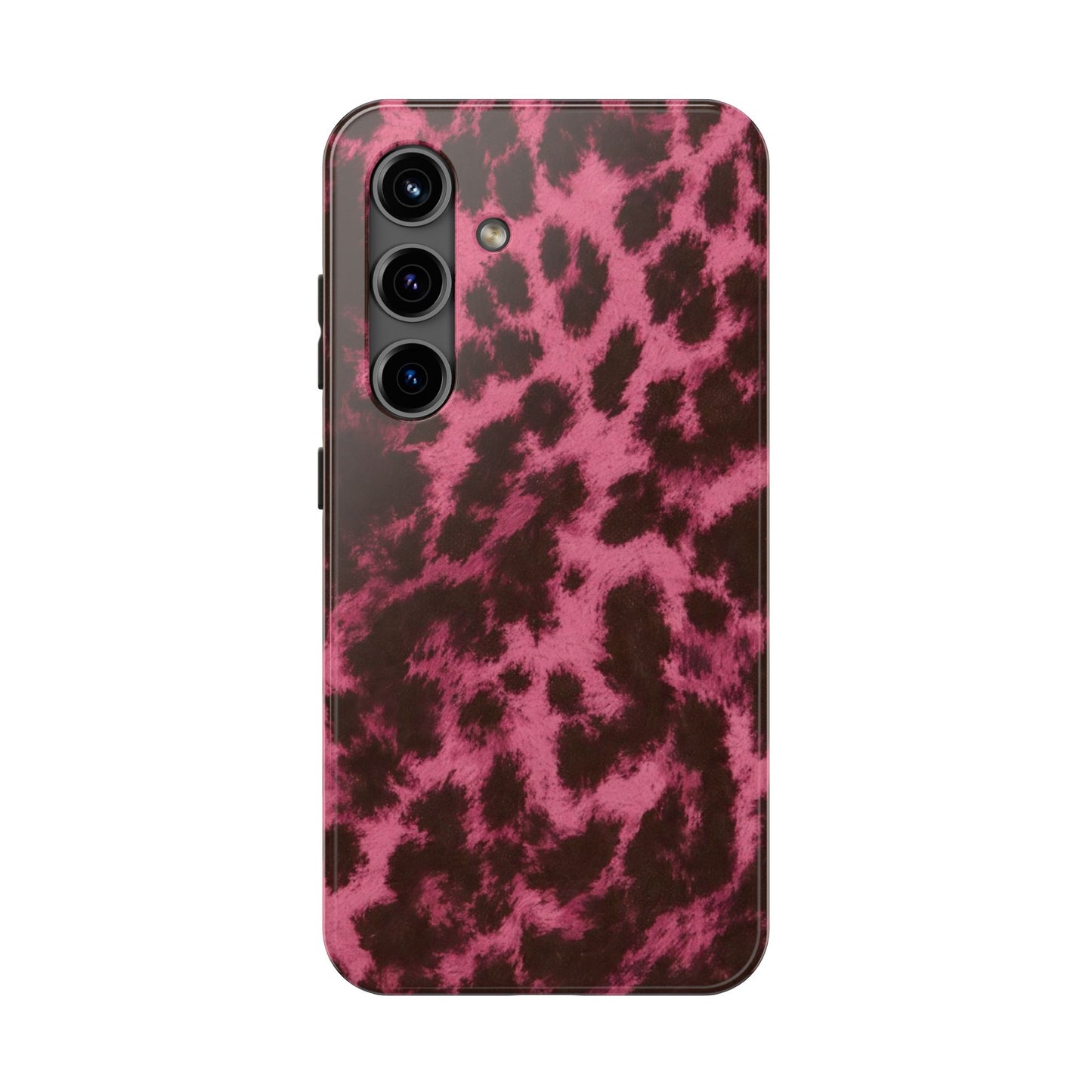 Pink Leopard Print - Protective Phone Case