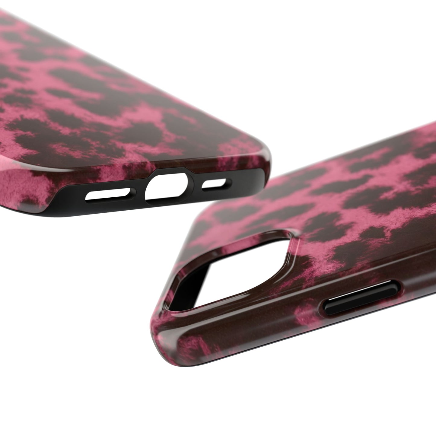 Pink Leopard Print - Protective Phone Case