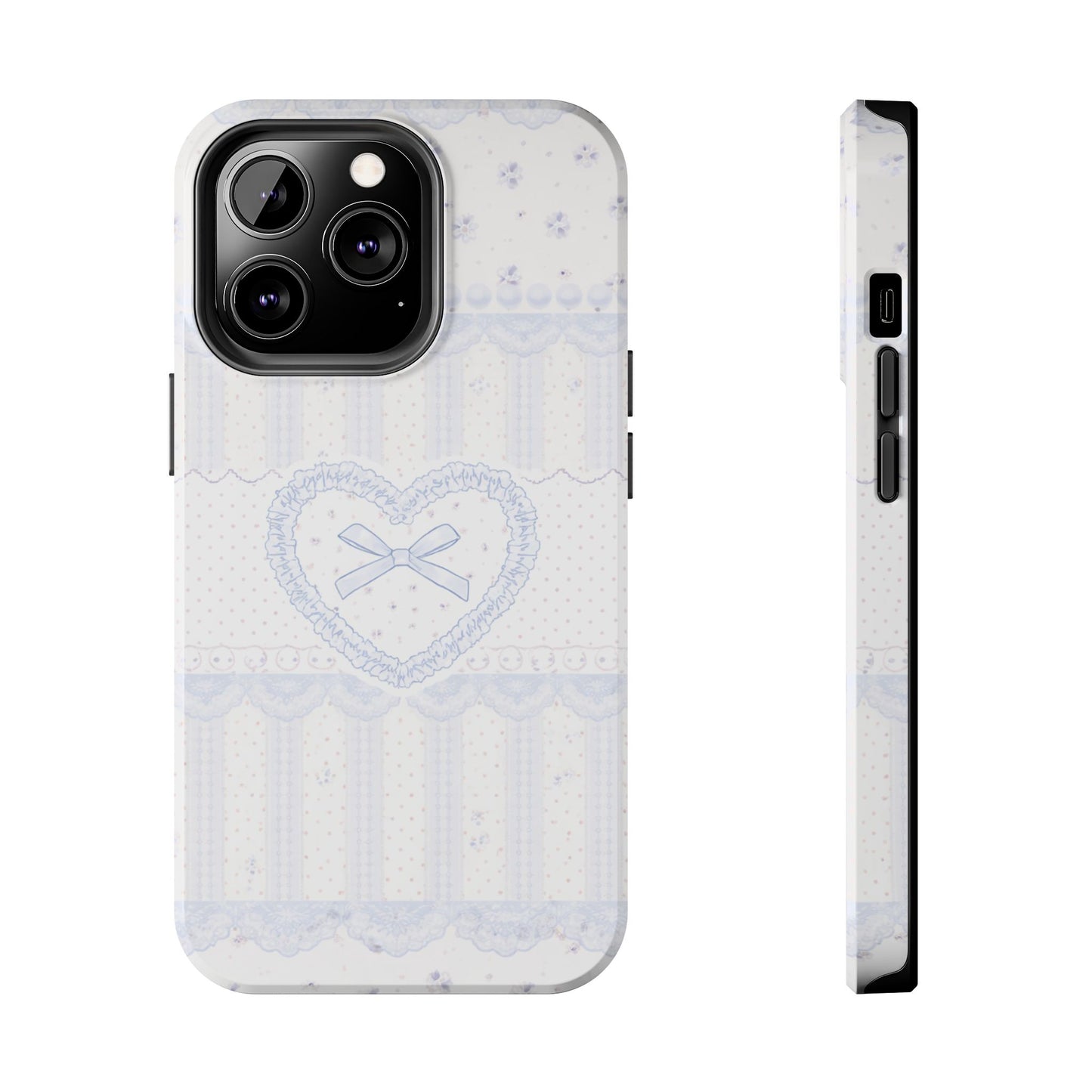 Coquette Blue Lace - Protective Phone Case