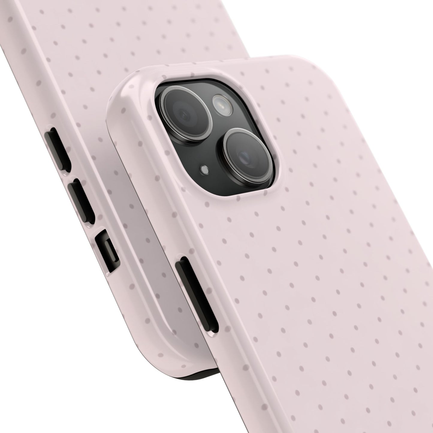 Blush Pink Polka Dot - Protective Phone Case