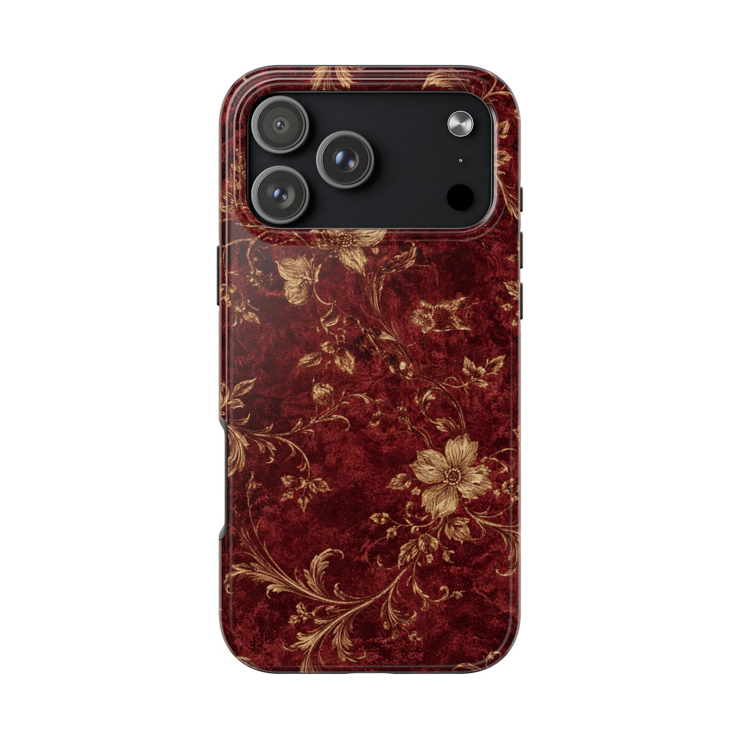 Floral Burgundy - Protective Phone Case
