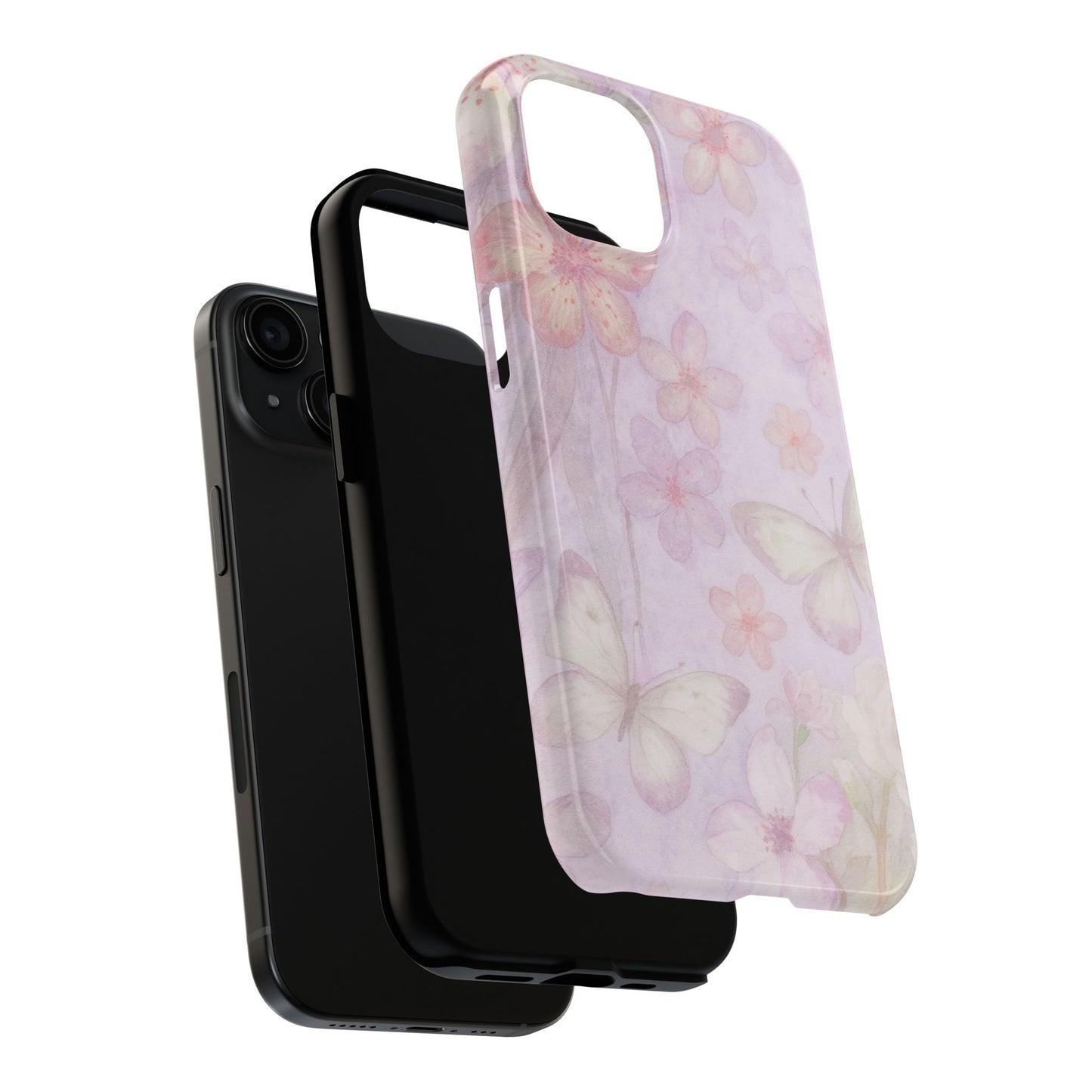 Lilac Butterfly - Protective Phone Case