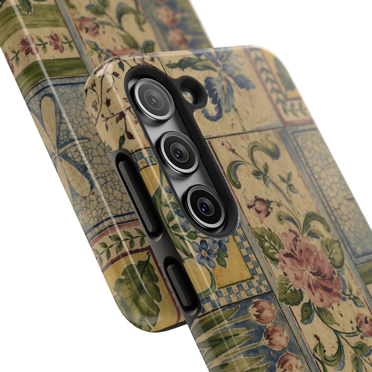 Vintage Floral Patchwork - Protective Phone Case