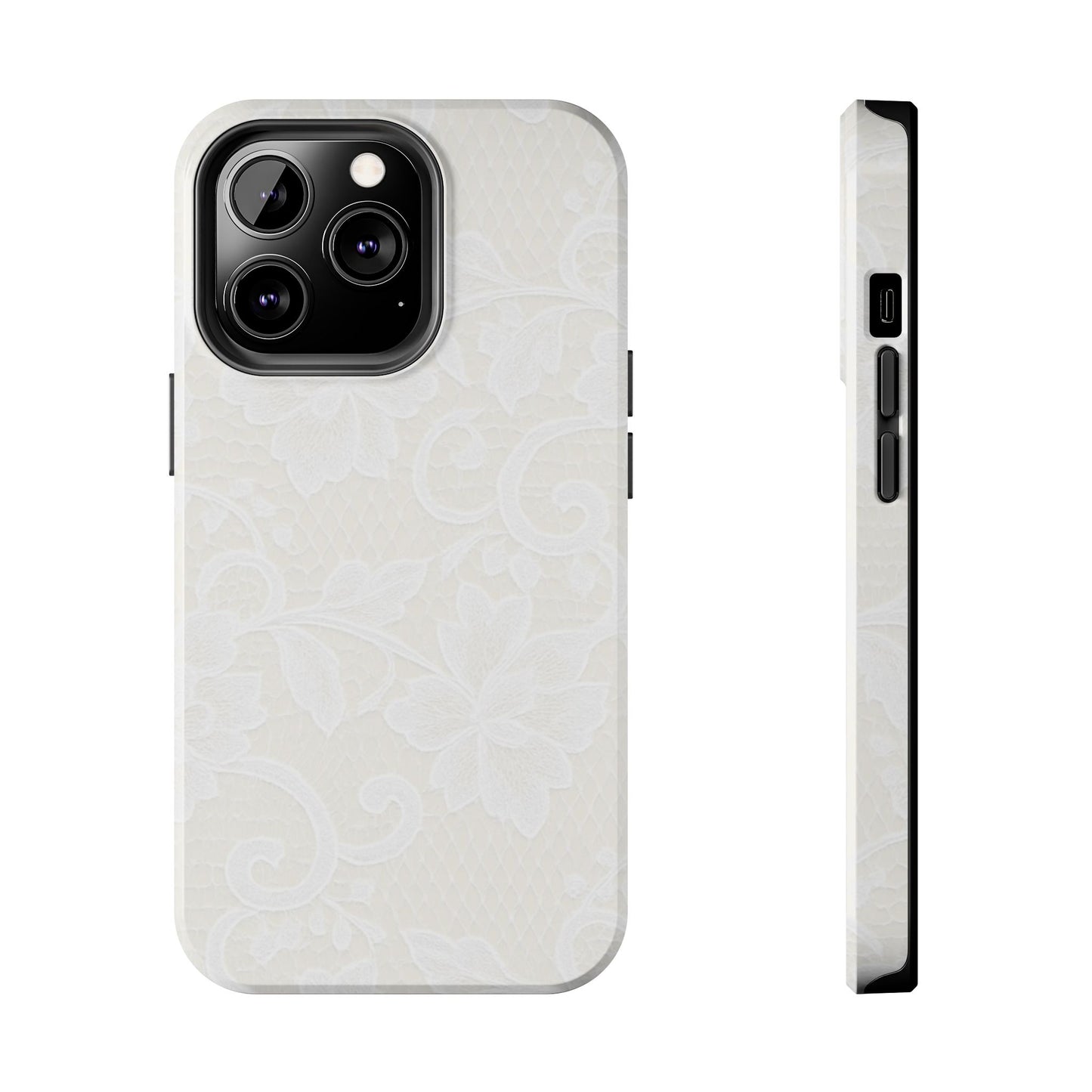 White Lace - Protective Phone Case