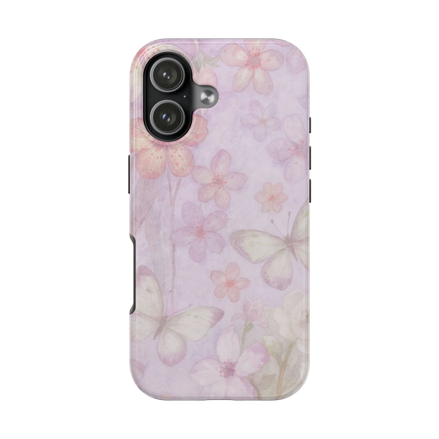 Lilac Butterfly - Protective Phone Case