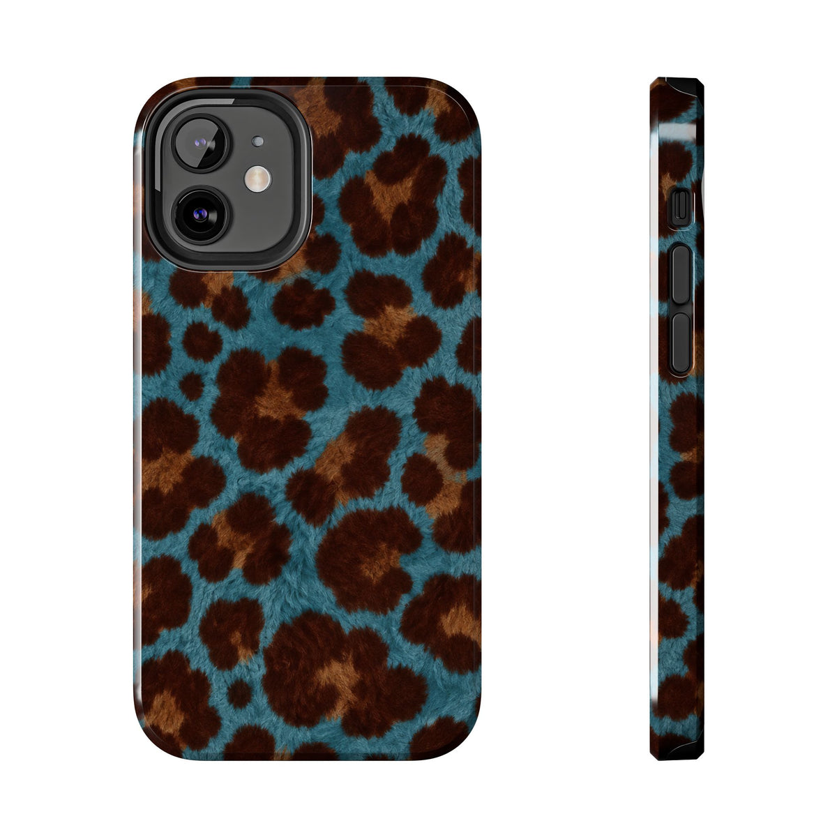 Teal Leopard - Protective Phone Case