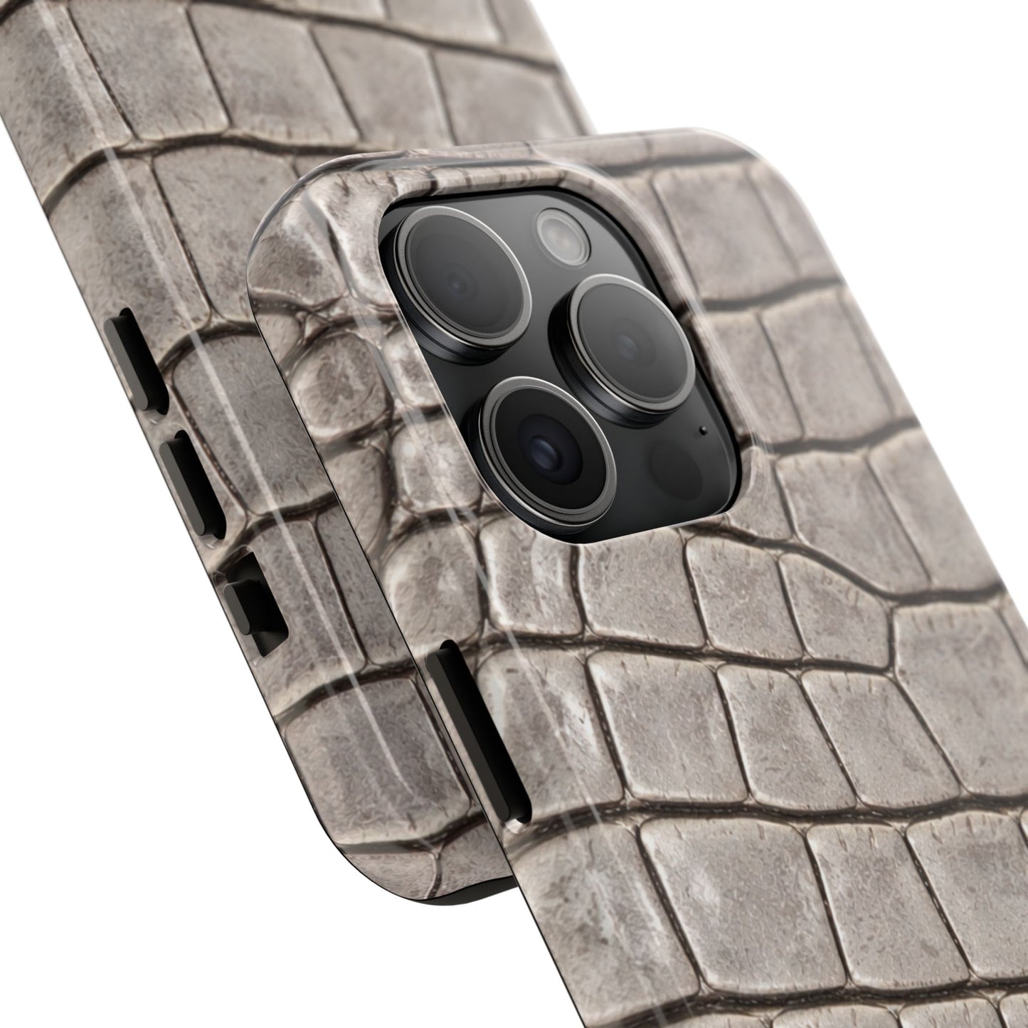 2000s Grey Crocodile - Protective Phone Case