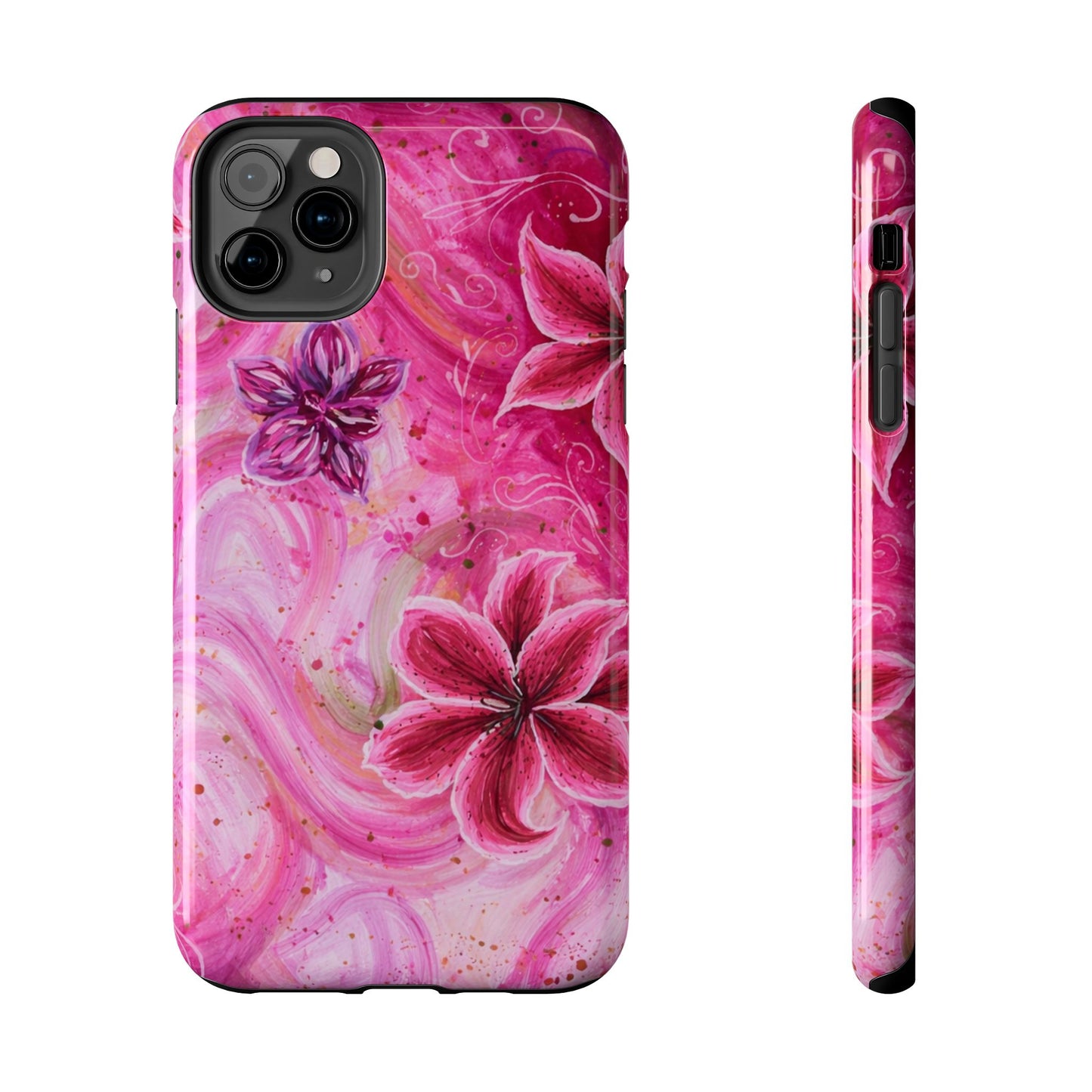 Watercolor Hibiscus - Protective Phone Case