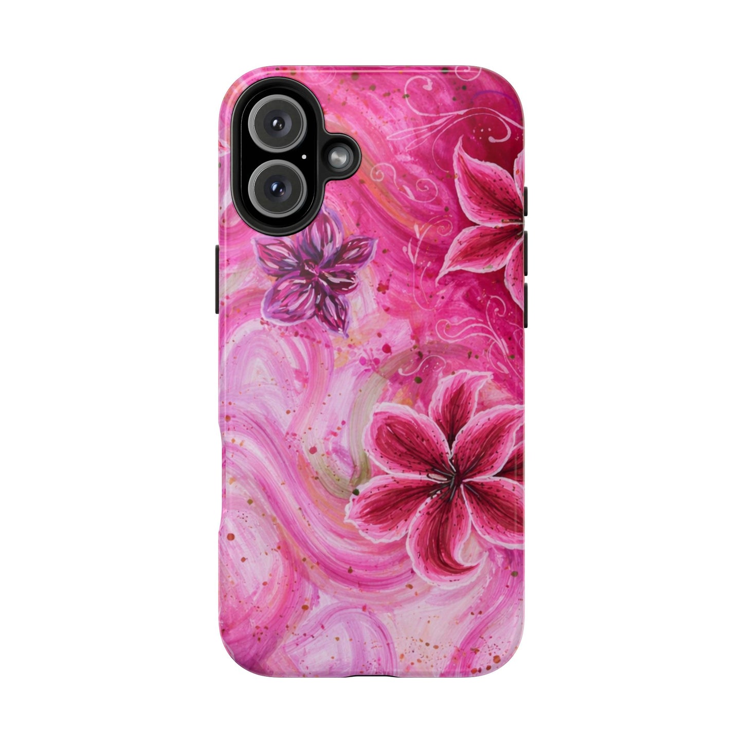 Watercolor Hibiscus - Protective Phone Case