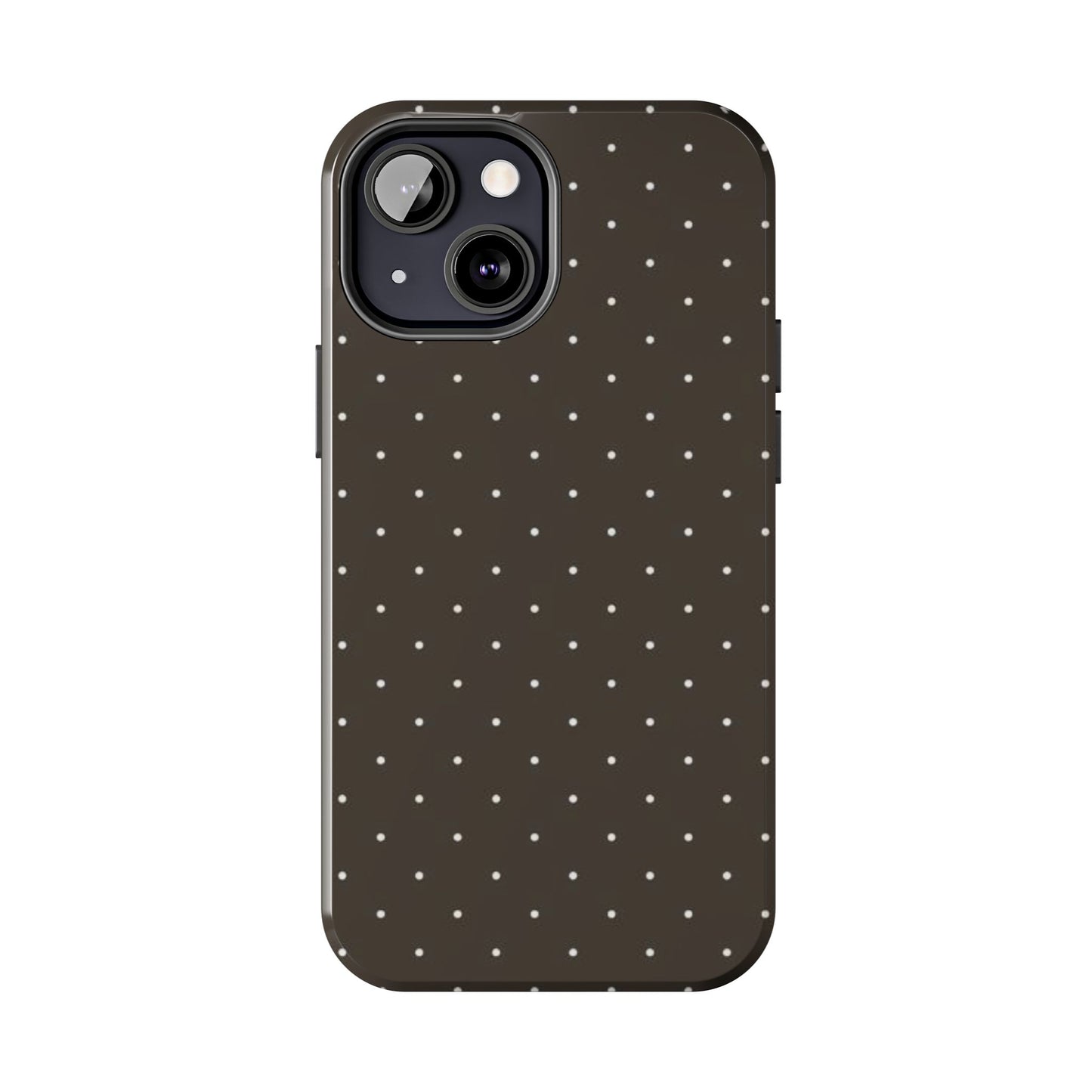 Brown Mini Polka Dot - Protective Phone Case