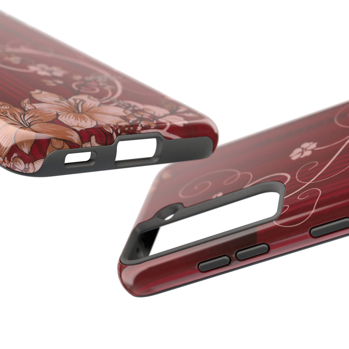 Crimson Bloom - Protective Phone Case