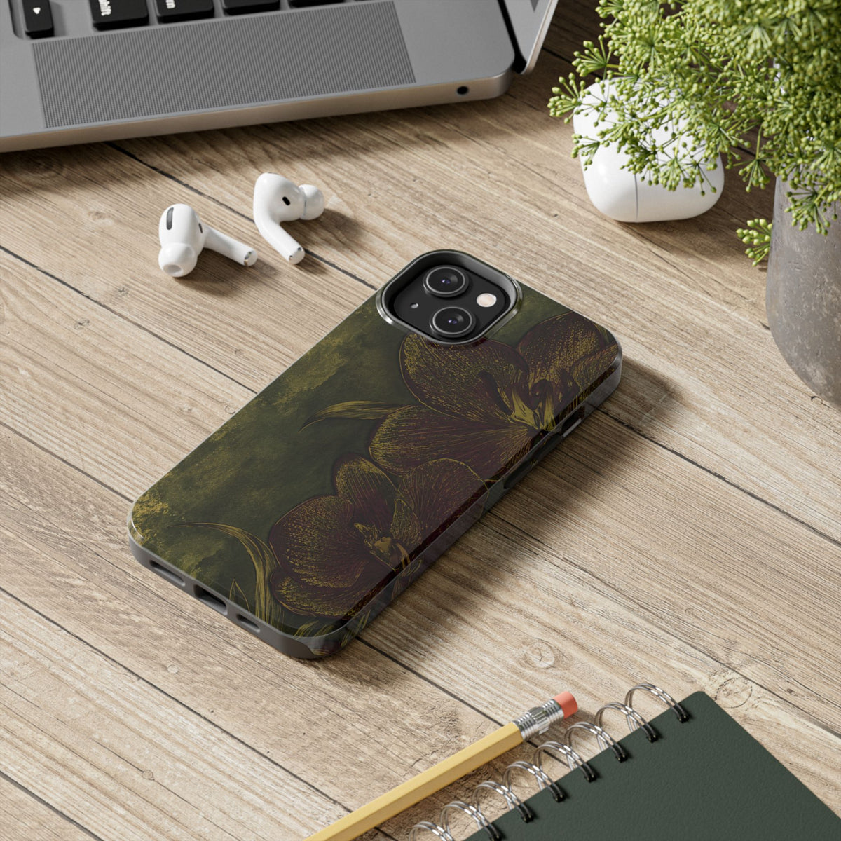 Olive Orchid - Protective Phone Case
