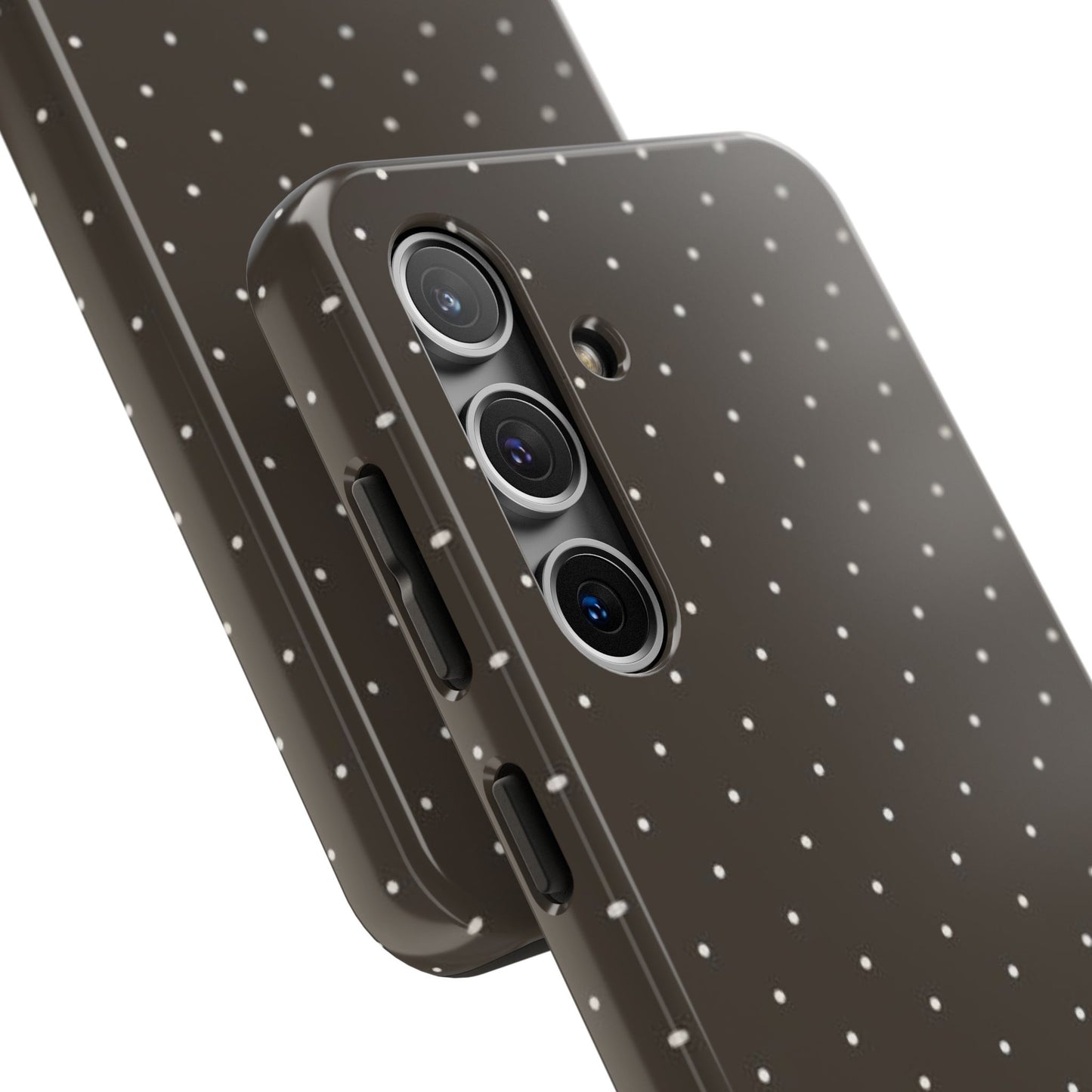 Brown Mini Polka Dot - Protective Phone Case