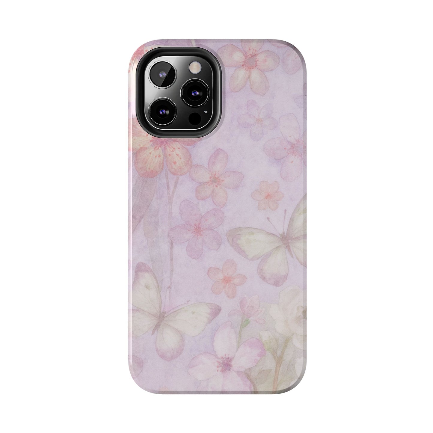 Lilac Butterfly - Protective Phone Case