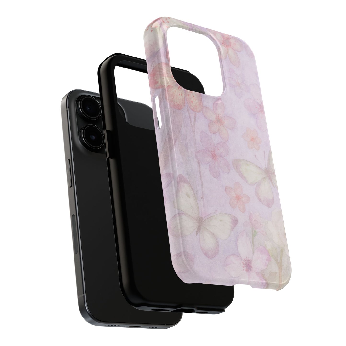Lilac Butterfly - Protective Phone Case