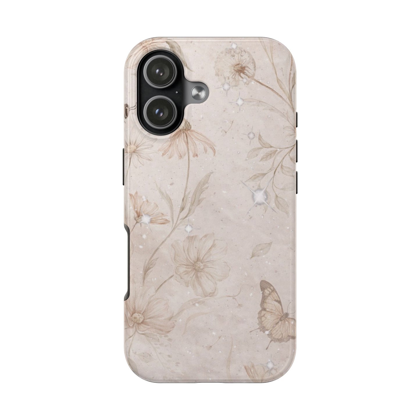 Beige Bloom - Protective Phone Case