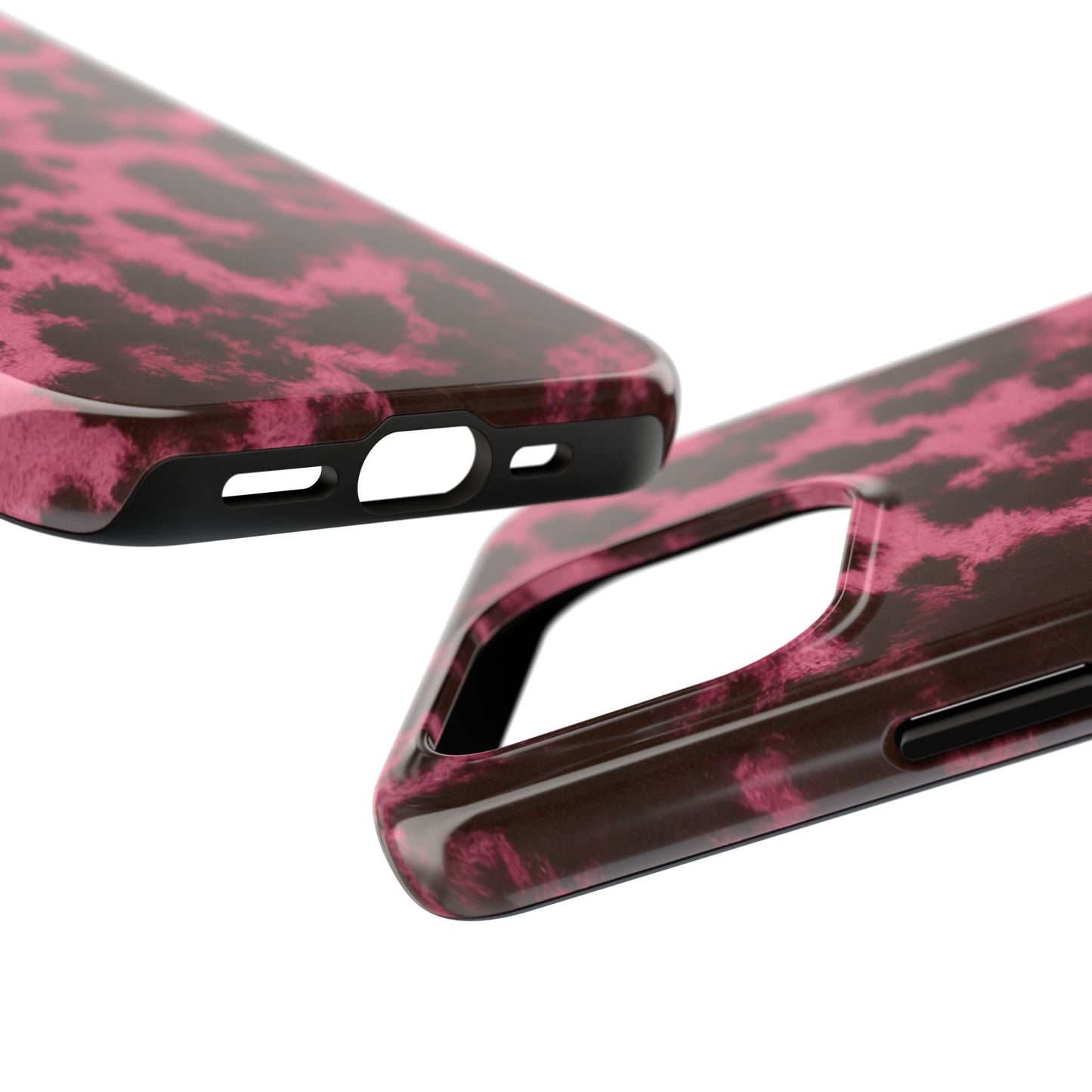 Pink Leopard Print - Protective Phone Case