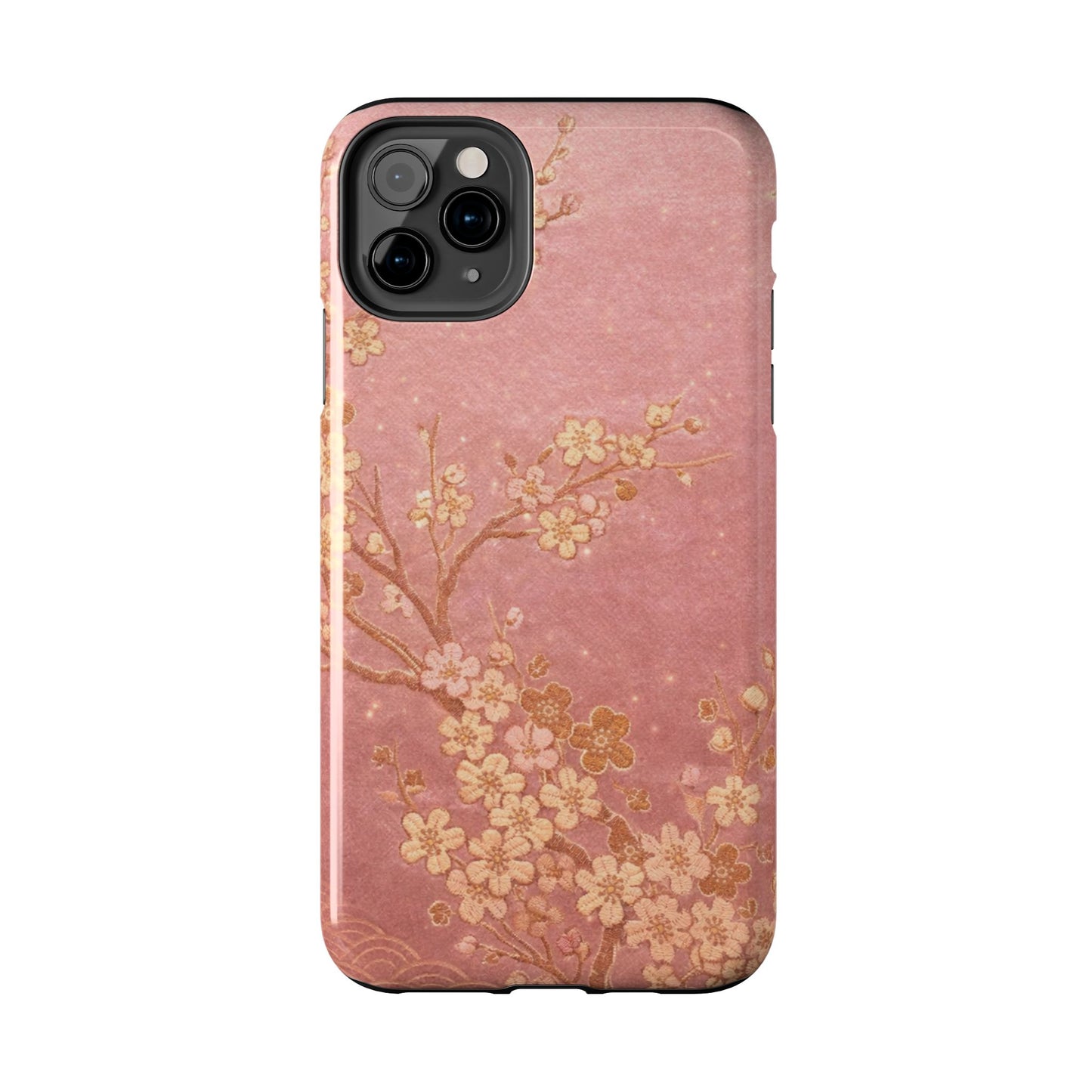 Pink Gold Cherry Blossom - Protective Phone Case