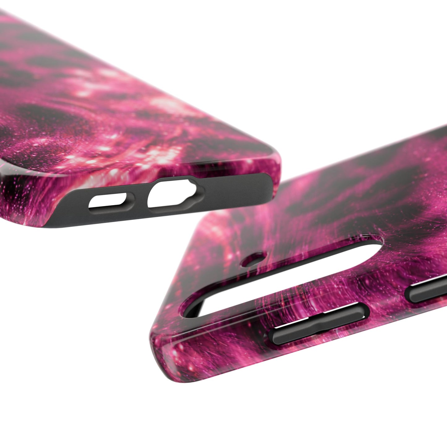 Magenta Y2K Leopard - Protective Phone Case