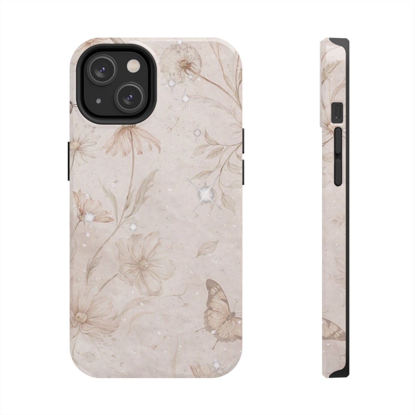 Beige Bloom - Protective Phone Case