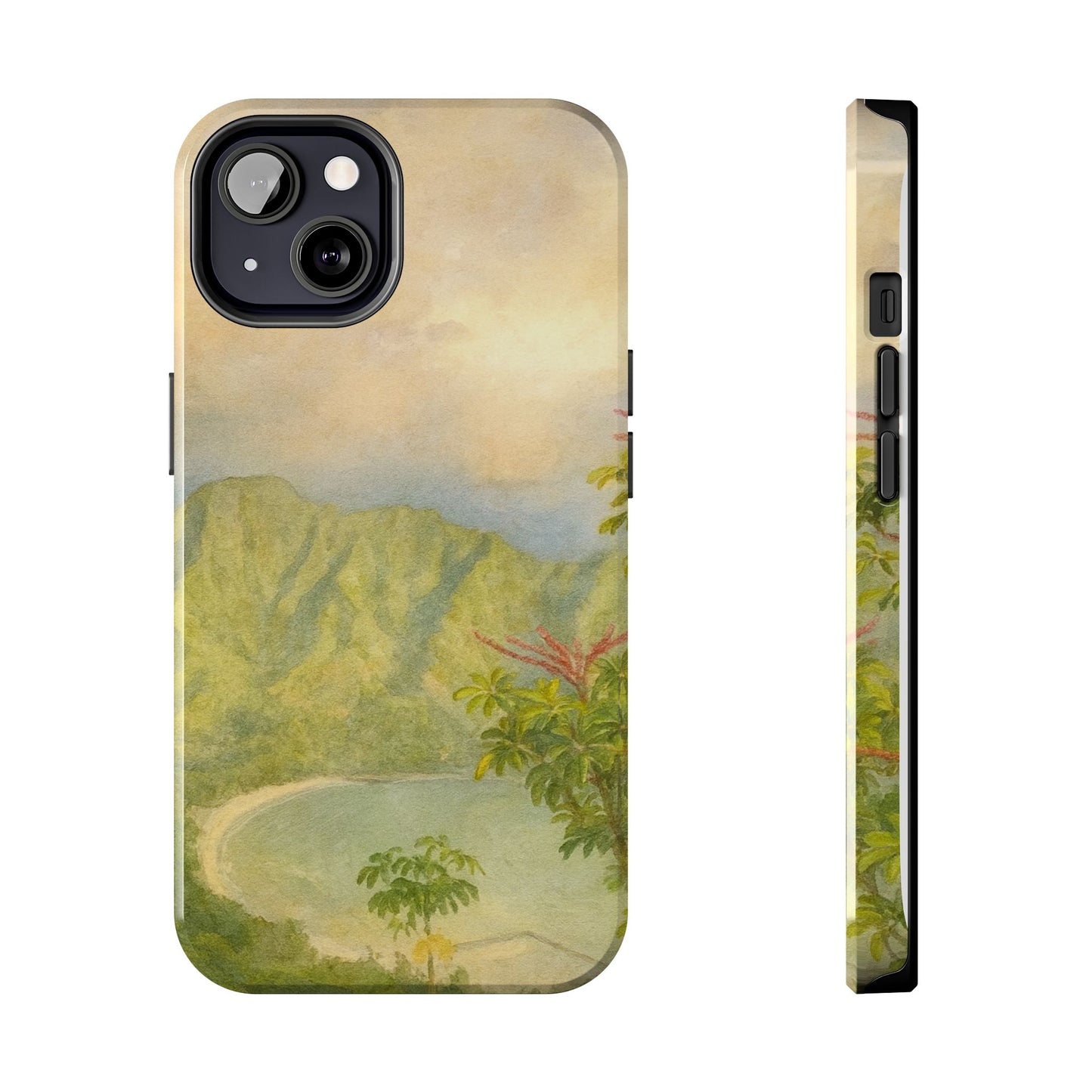 Vintage Tropical Beach - Protective Phone Case