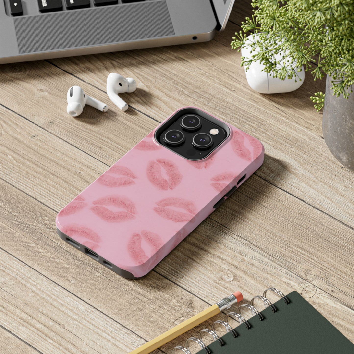 Pink Rosy Kisses - Protective Phone Case