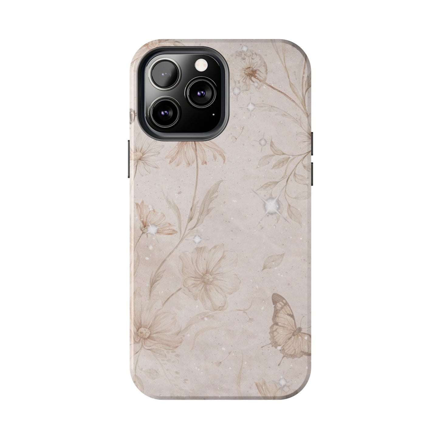 Beige Bloom - Protective Phone Case