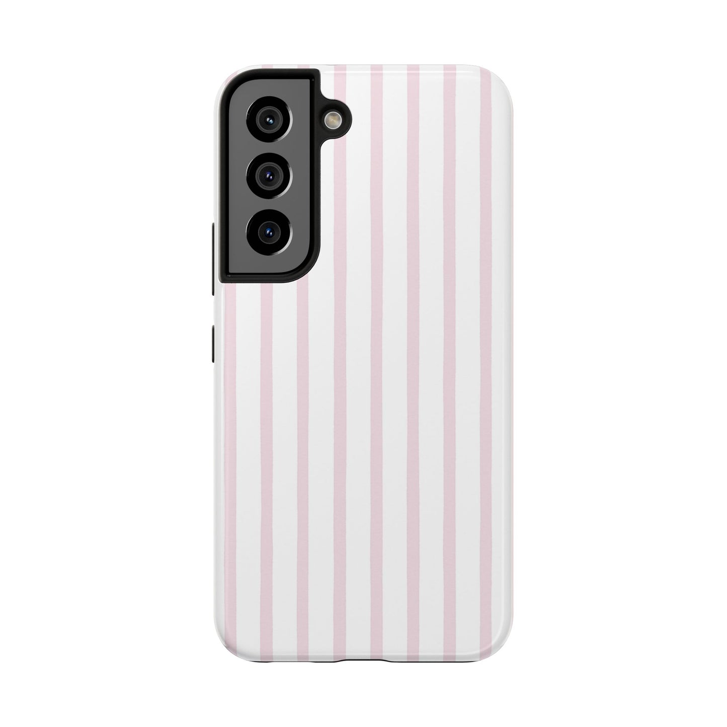 Pink Vertical Stripes - Protective Phone Case