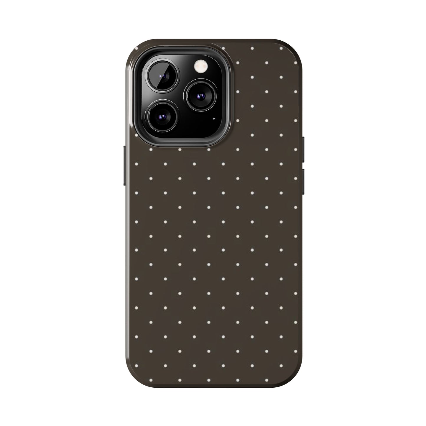 Brown Mini Polka Dot - Protective Phone Case
