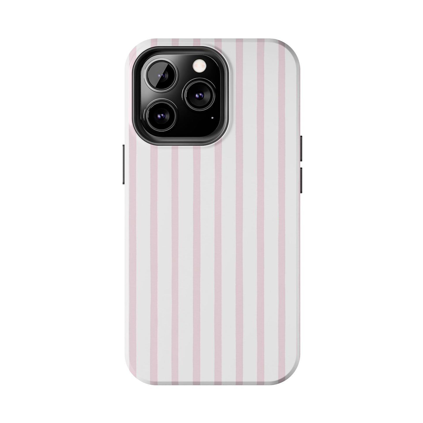 Pink Vertical Stripes - Protective Phone Case