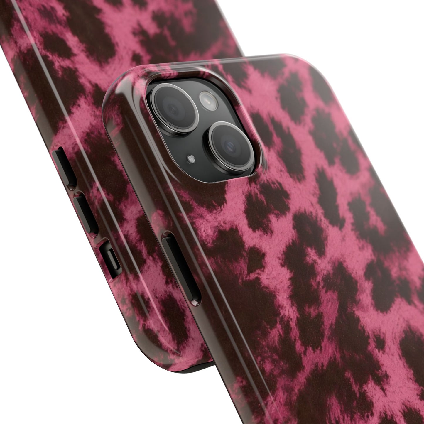 Pink Leopard Print - Protective Phone Case