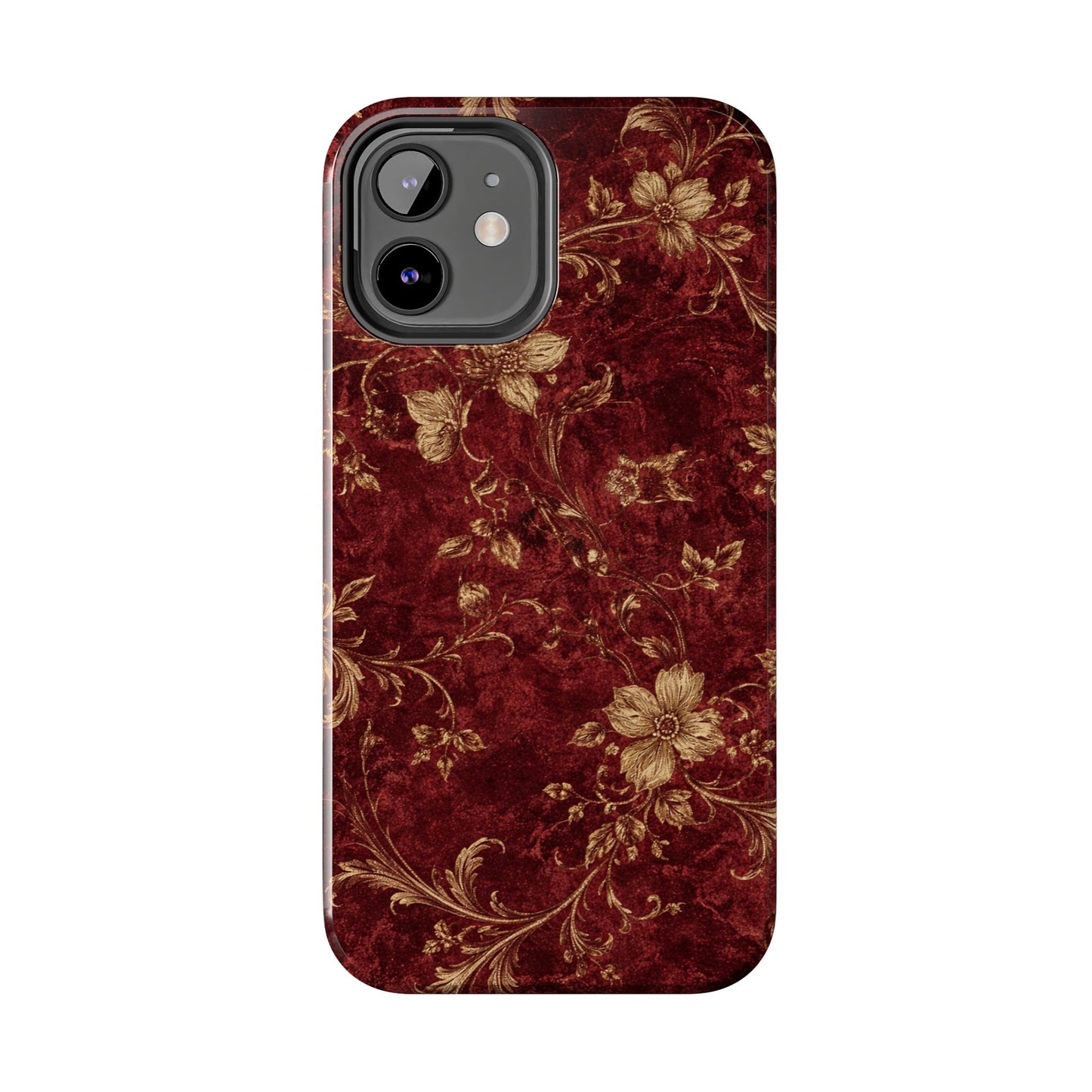 Floral Burgundy - Protective Phone Case