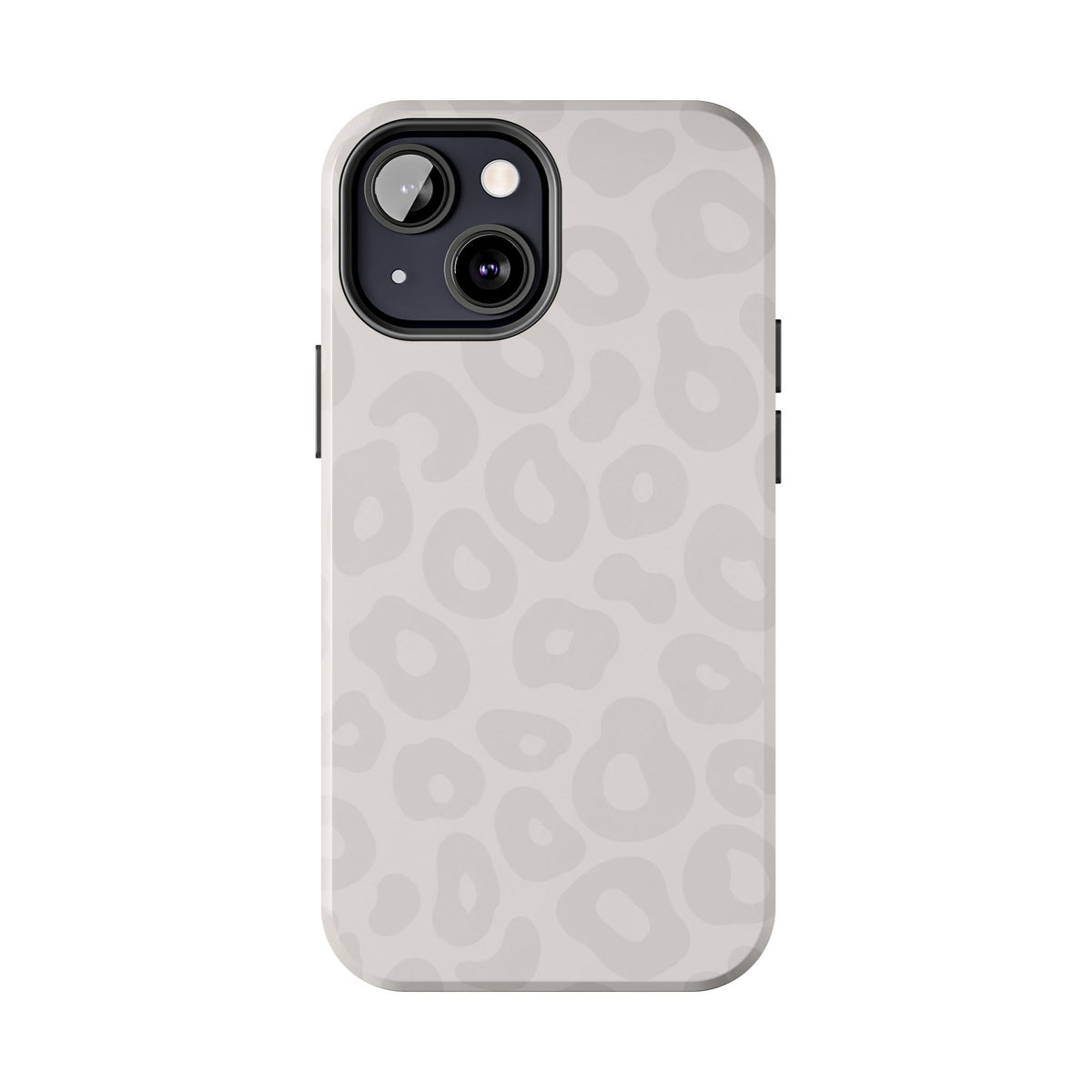 Beige Leopard Tough Phone Case – Protective Animal Print Phone Cover