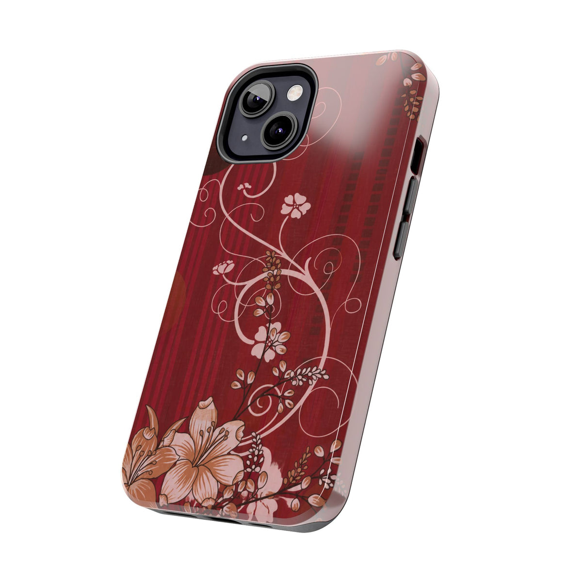 Crimson Bloom - Protective Phone Case