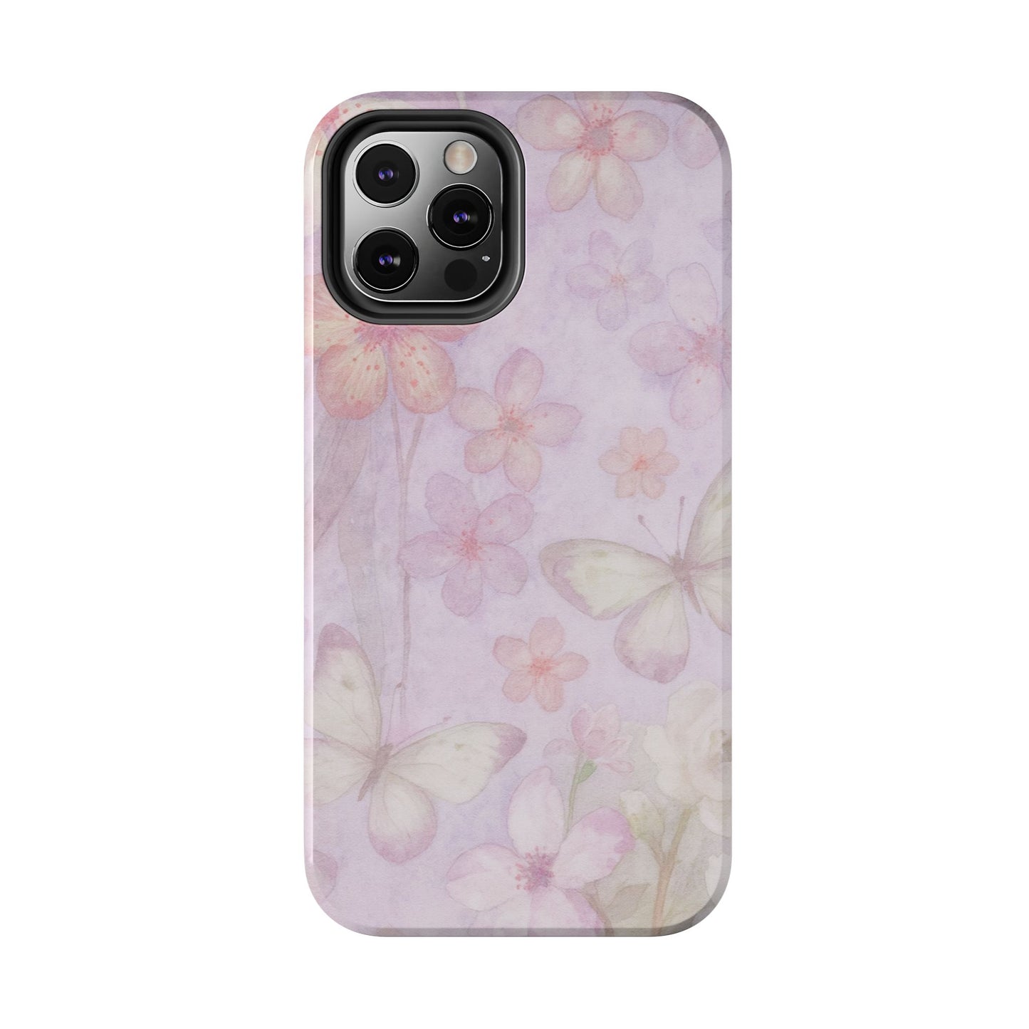 Lilac Butterfly - Protective Phone Case