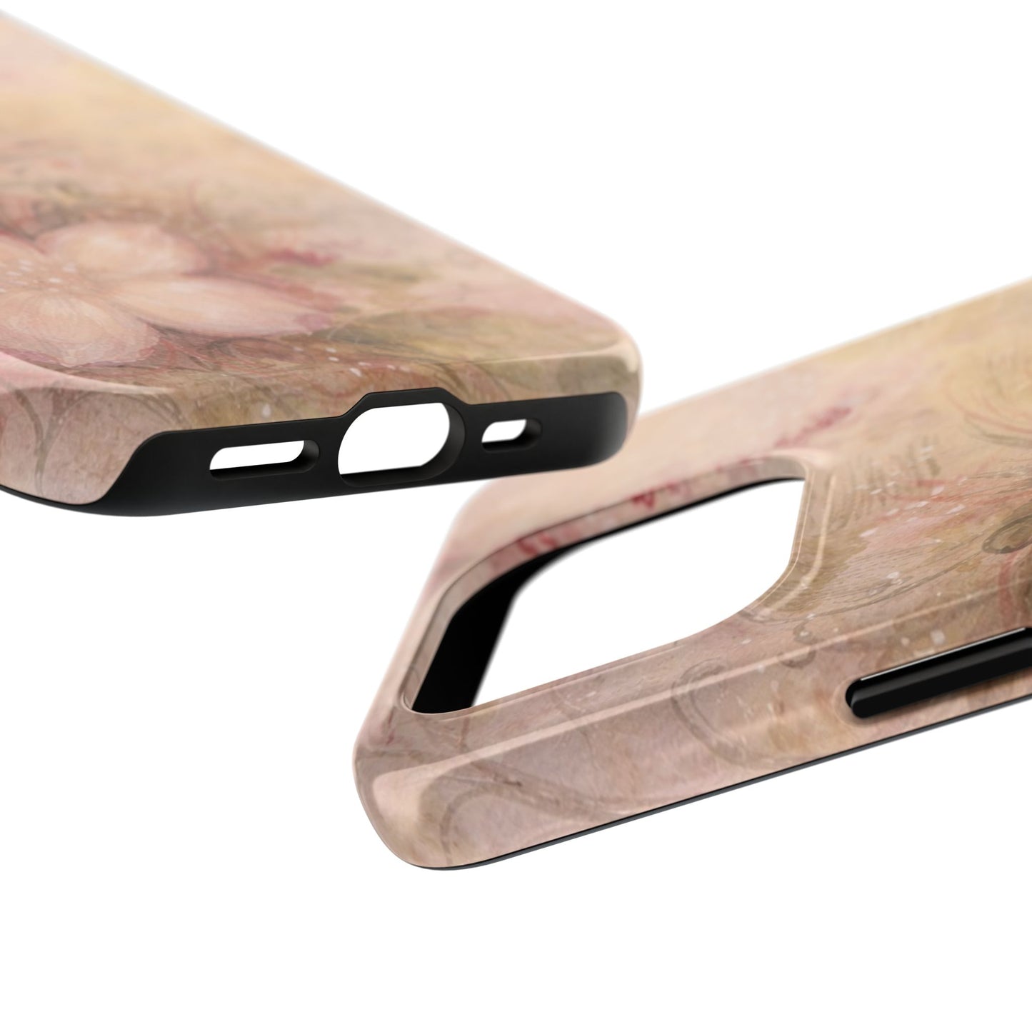 Antique Watercolor Floral - Protective Phone Case