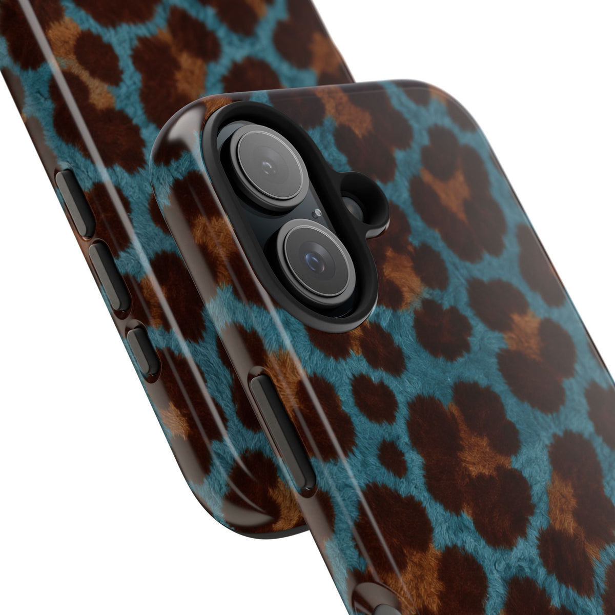Teal Leopard - Protective Phone Case