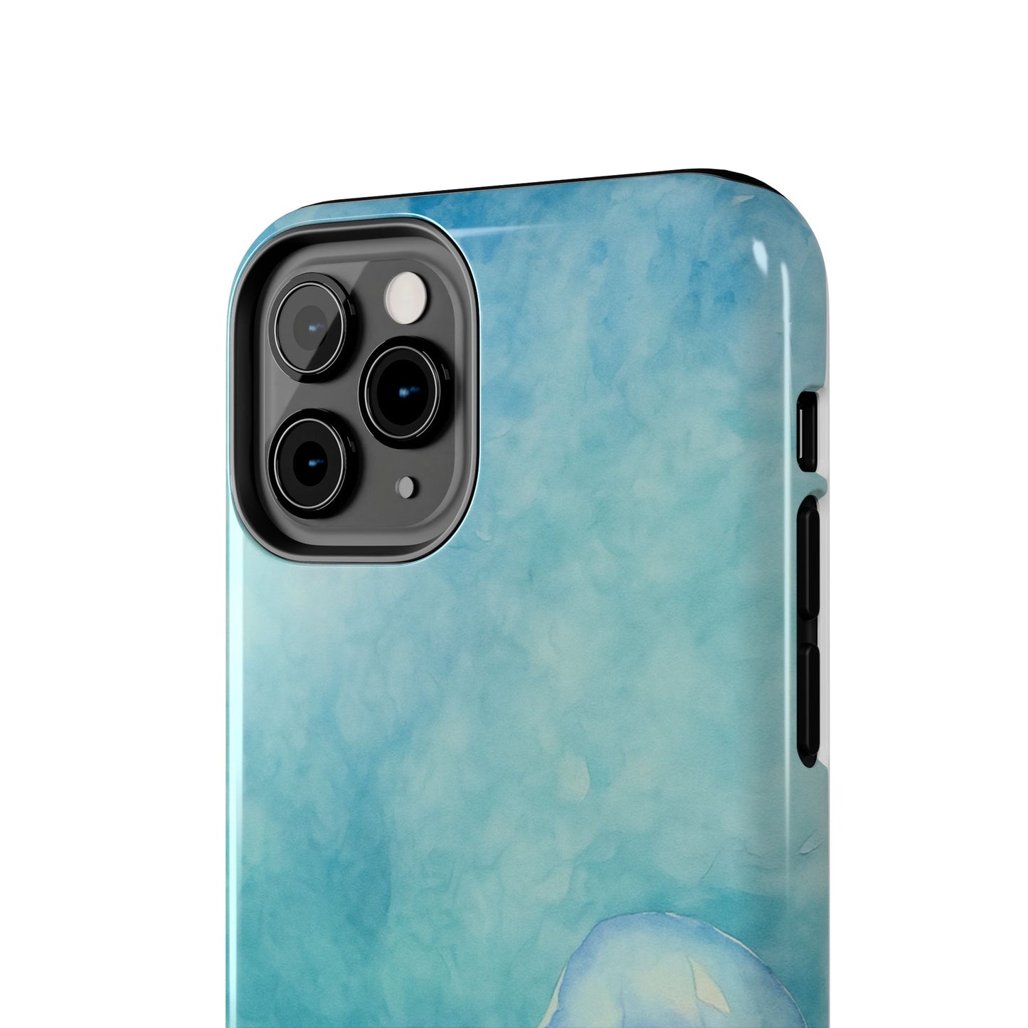 Sea-Blue Jellyfish - Protective Phone Case