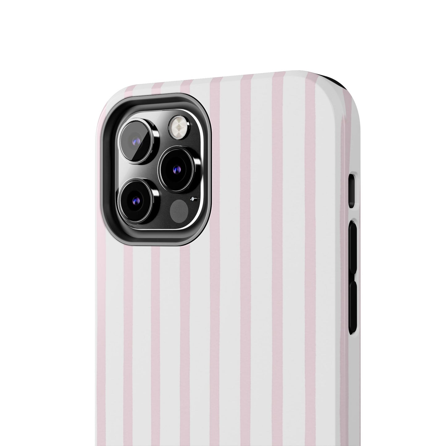 Pink Vertical Stripes - Protective Phone Case
