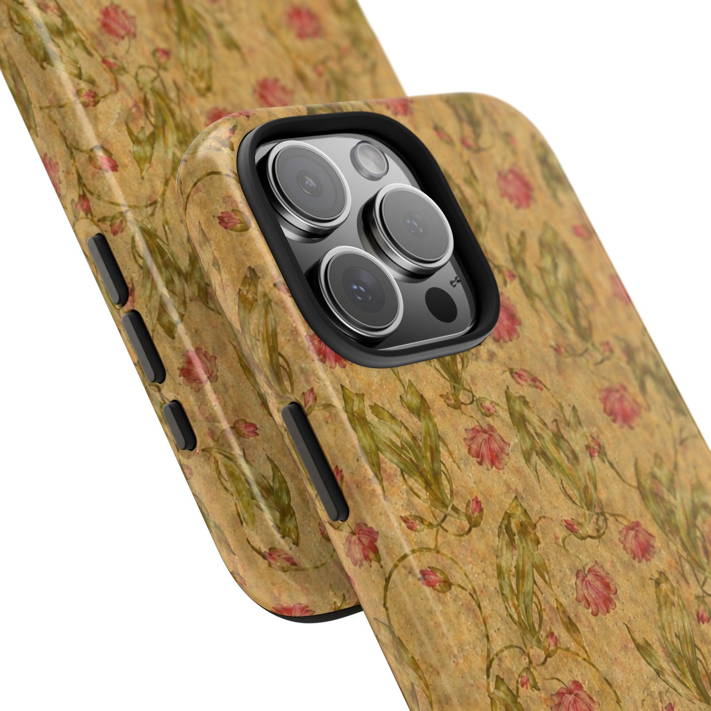 Roses on Aged Paper - Protective Phone Case