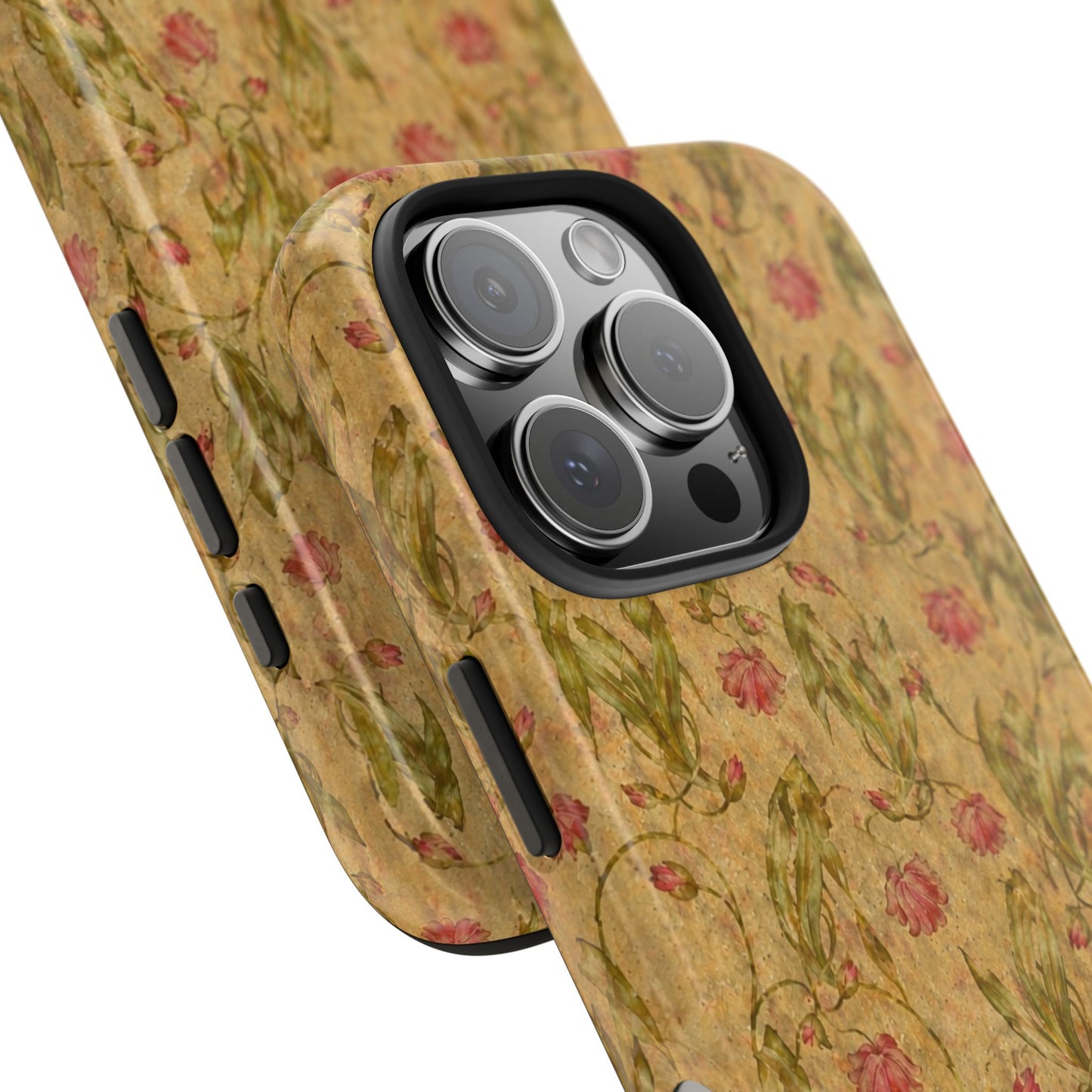 Roses on Aged Paper - Protective Phone Case