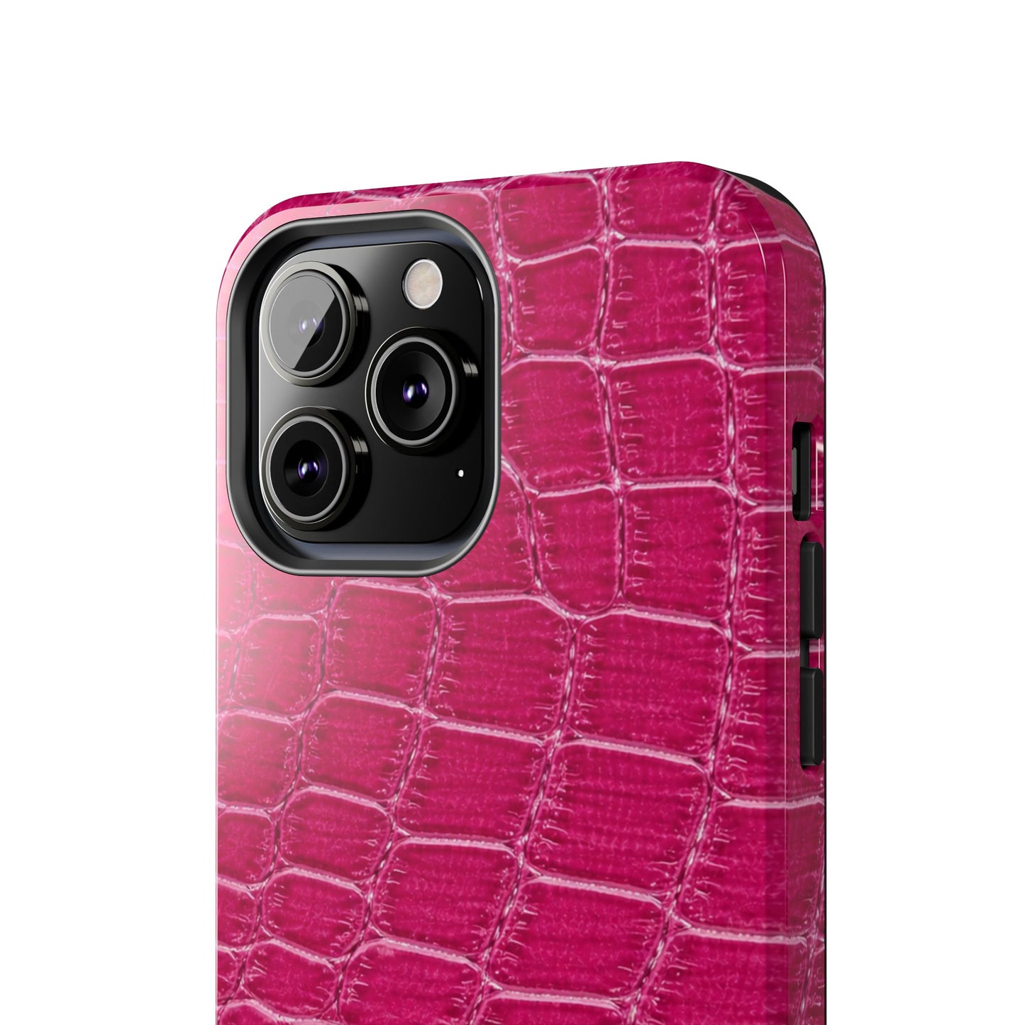 Pink Crocodile Pattern - Protective Phone Case