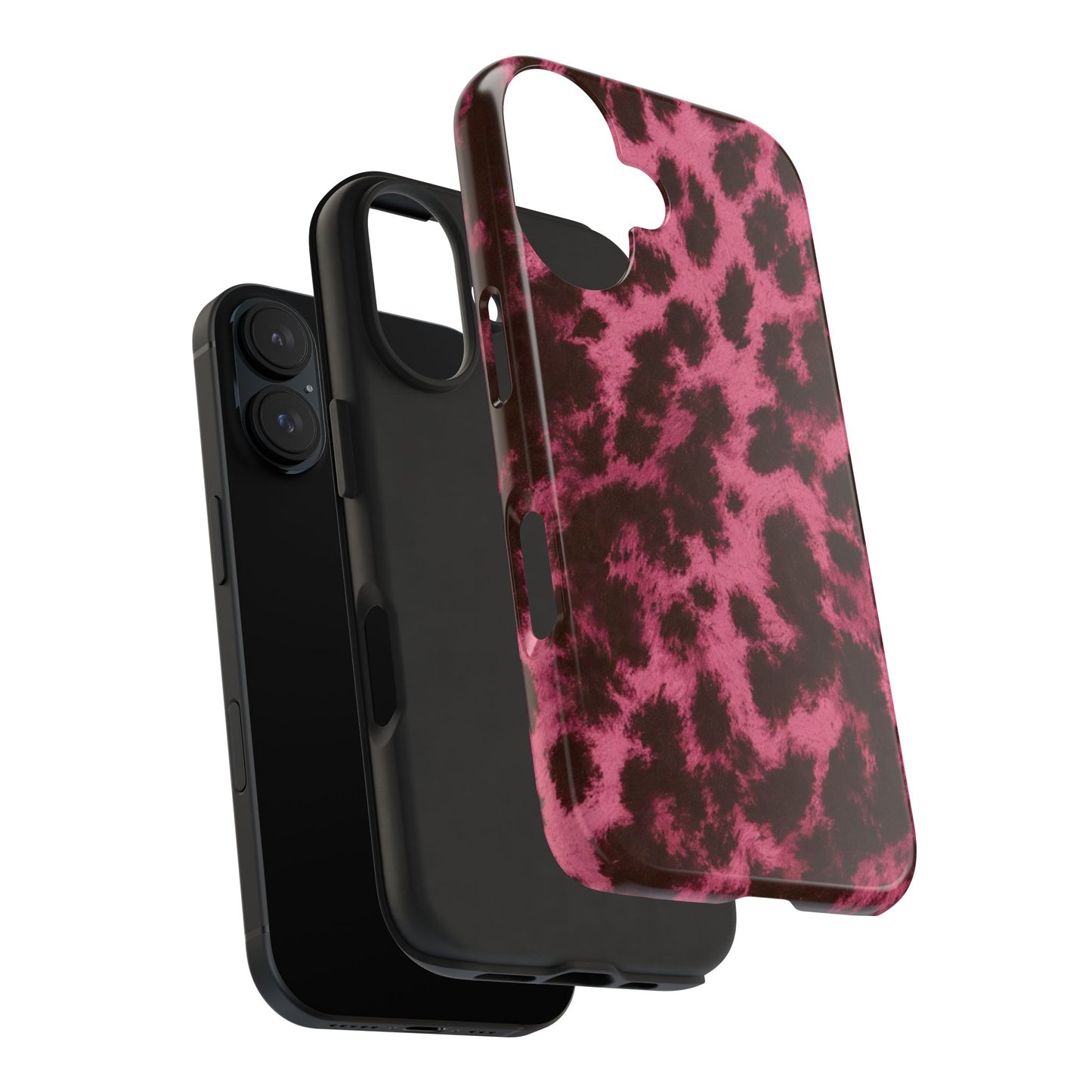 Pink Leopard Print - Protective Phone Case