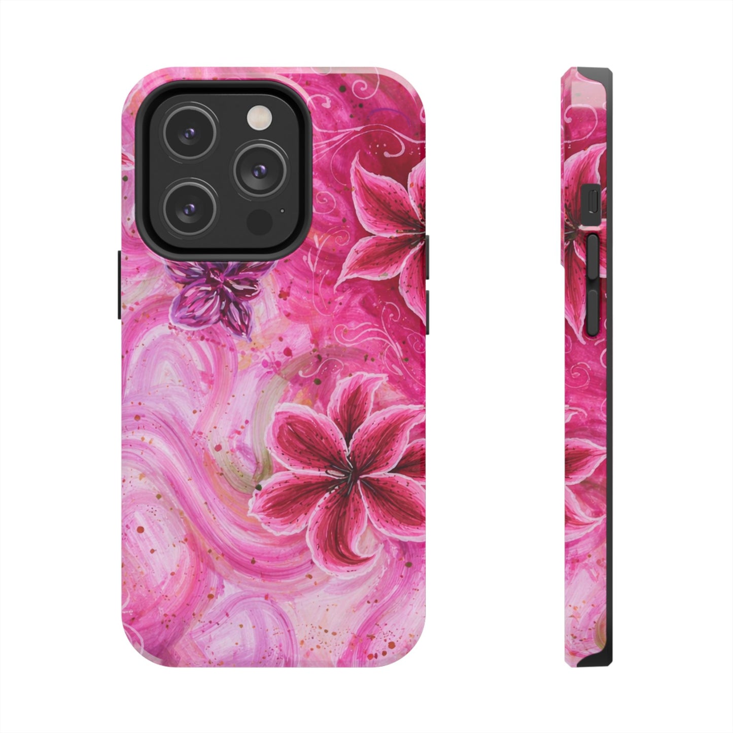 Watercolor Hibiscus - Protective Phone Case