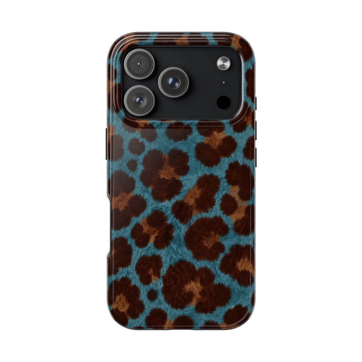 Teal Leopard - Protective Phone Case