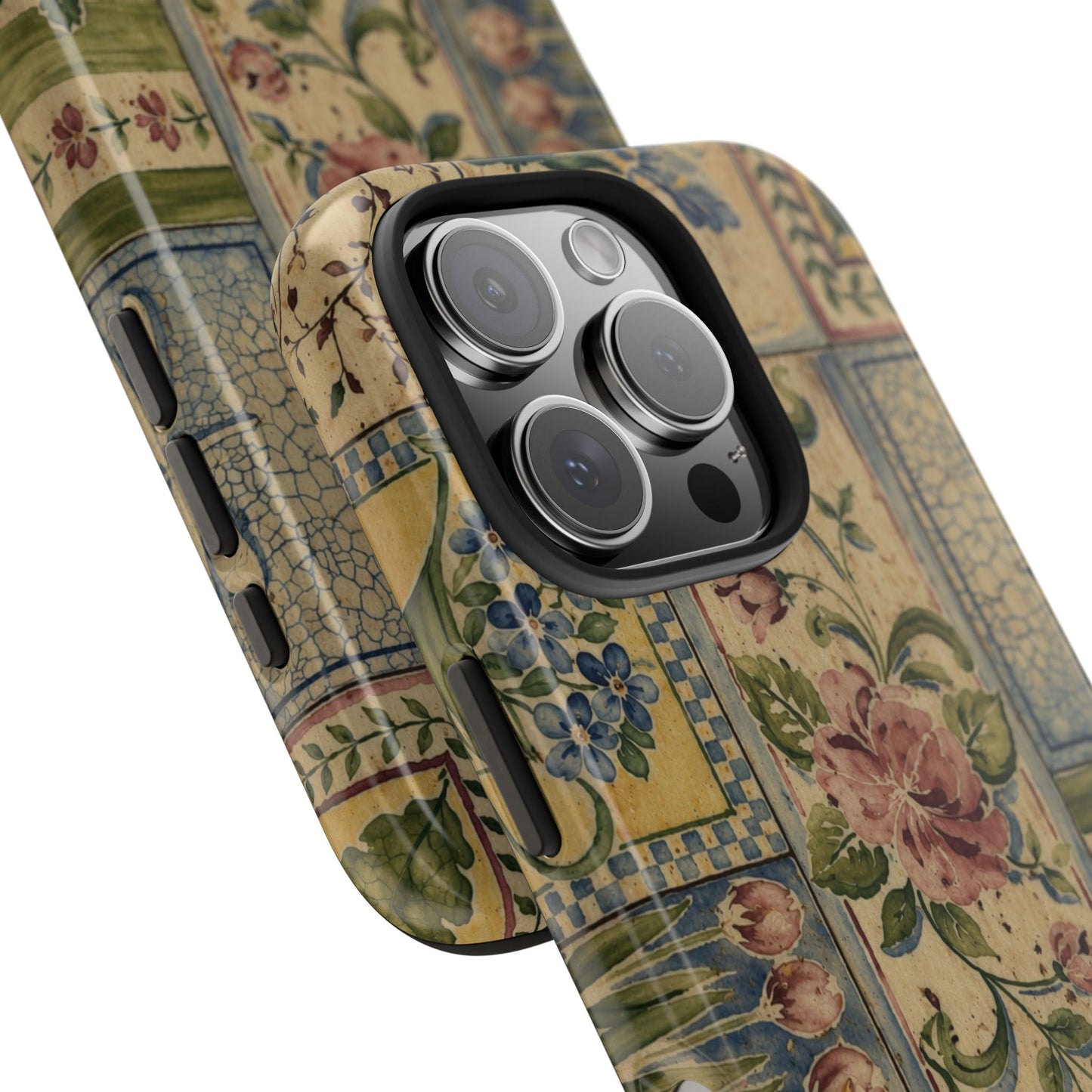 Vintage Floral Patchwork - Protective Phone Case