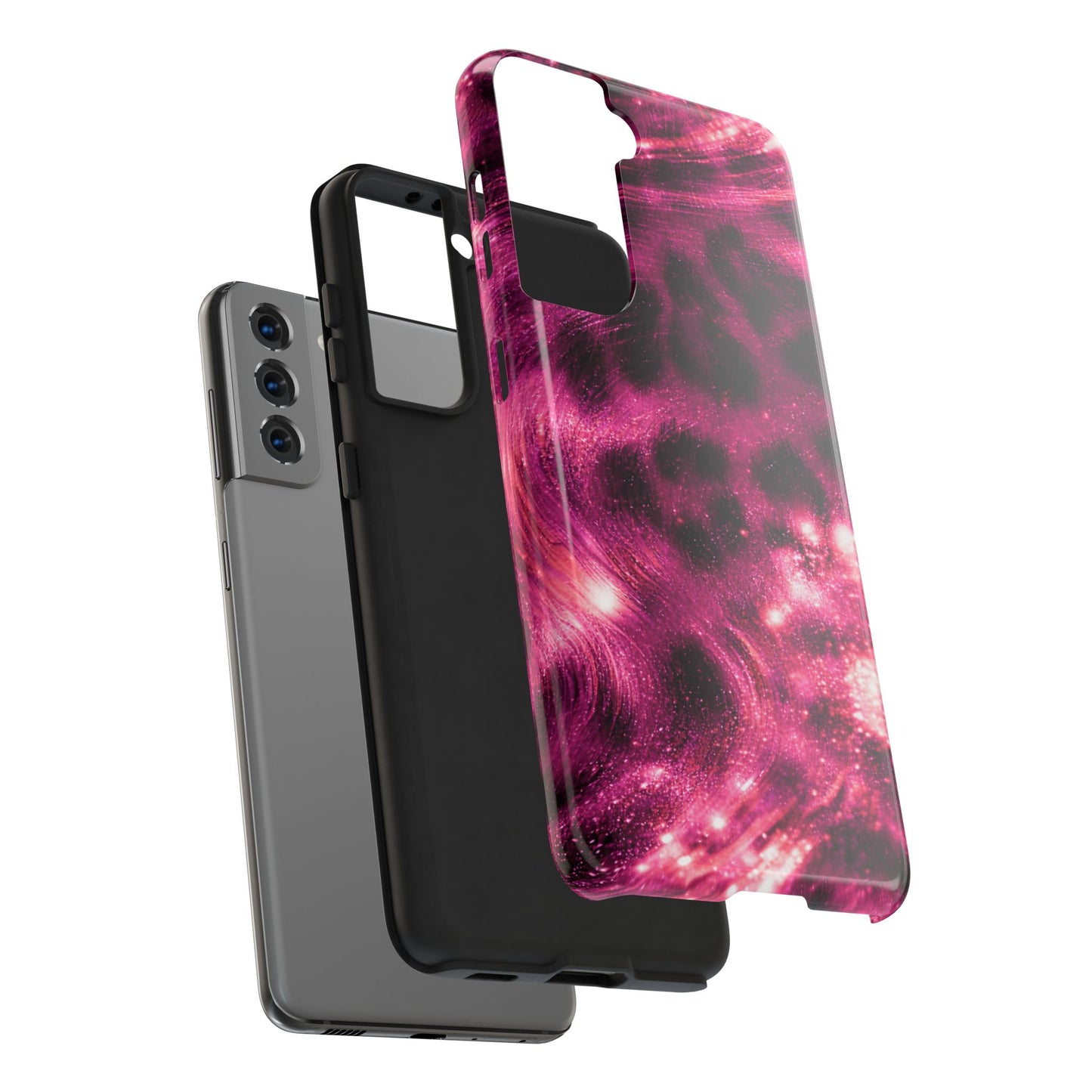 Magenta Y2K Leopard - Protective Phone Case