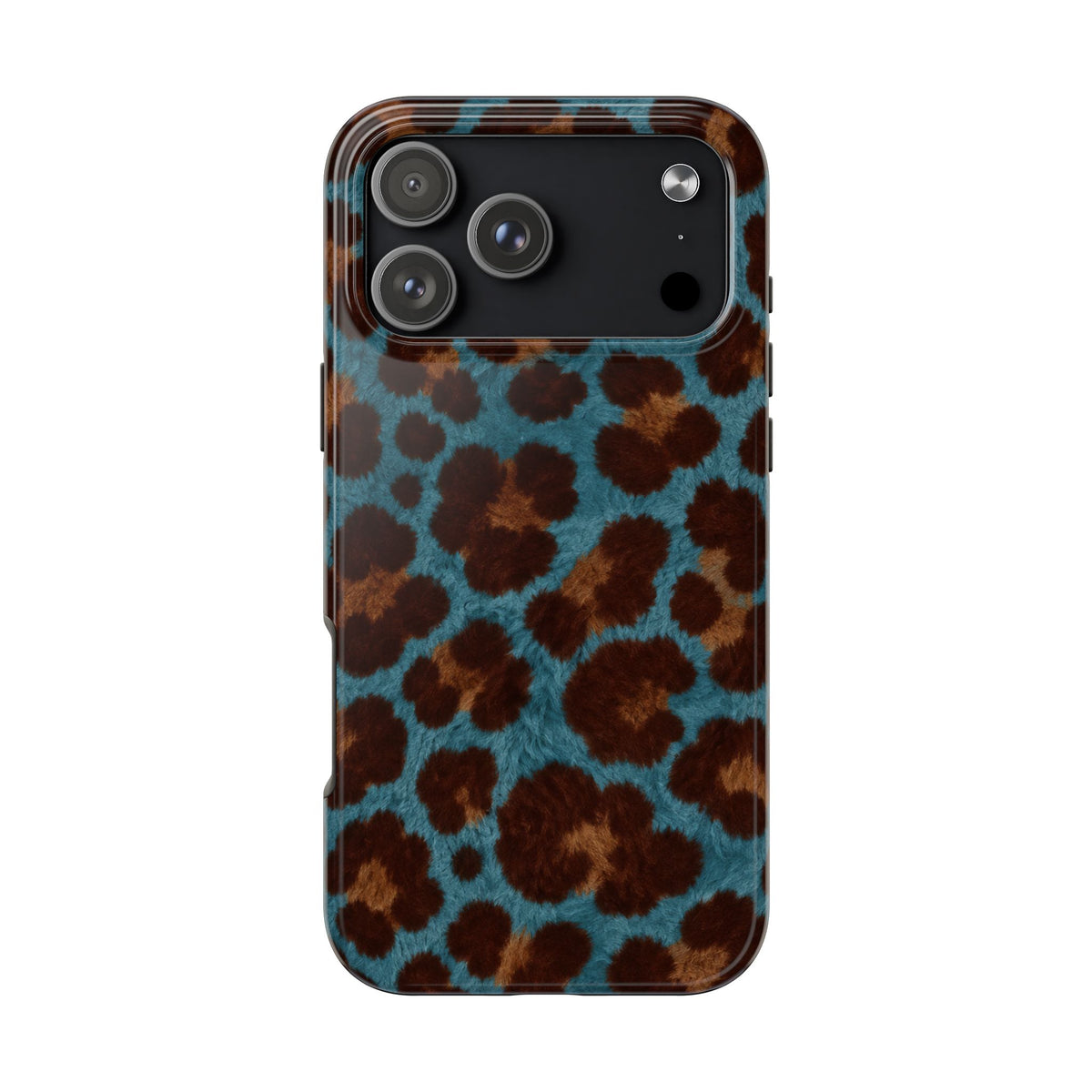 Teal Leopard - Protective Phone Case
