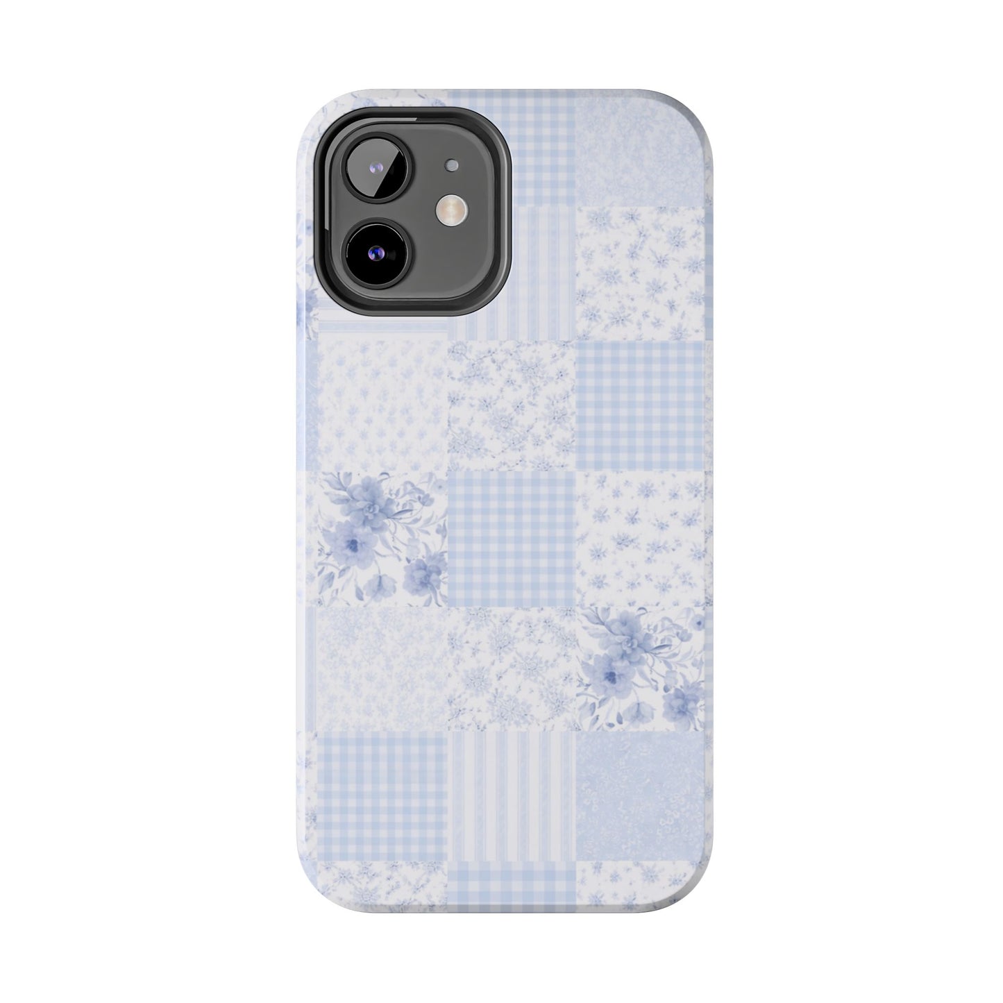 Baby Blue Plaid - Protective Phone Case